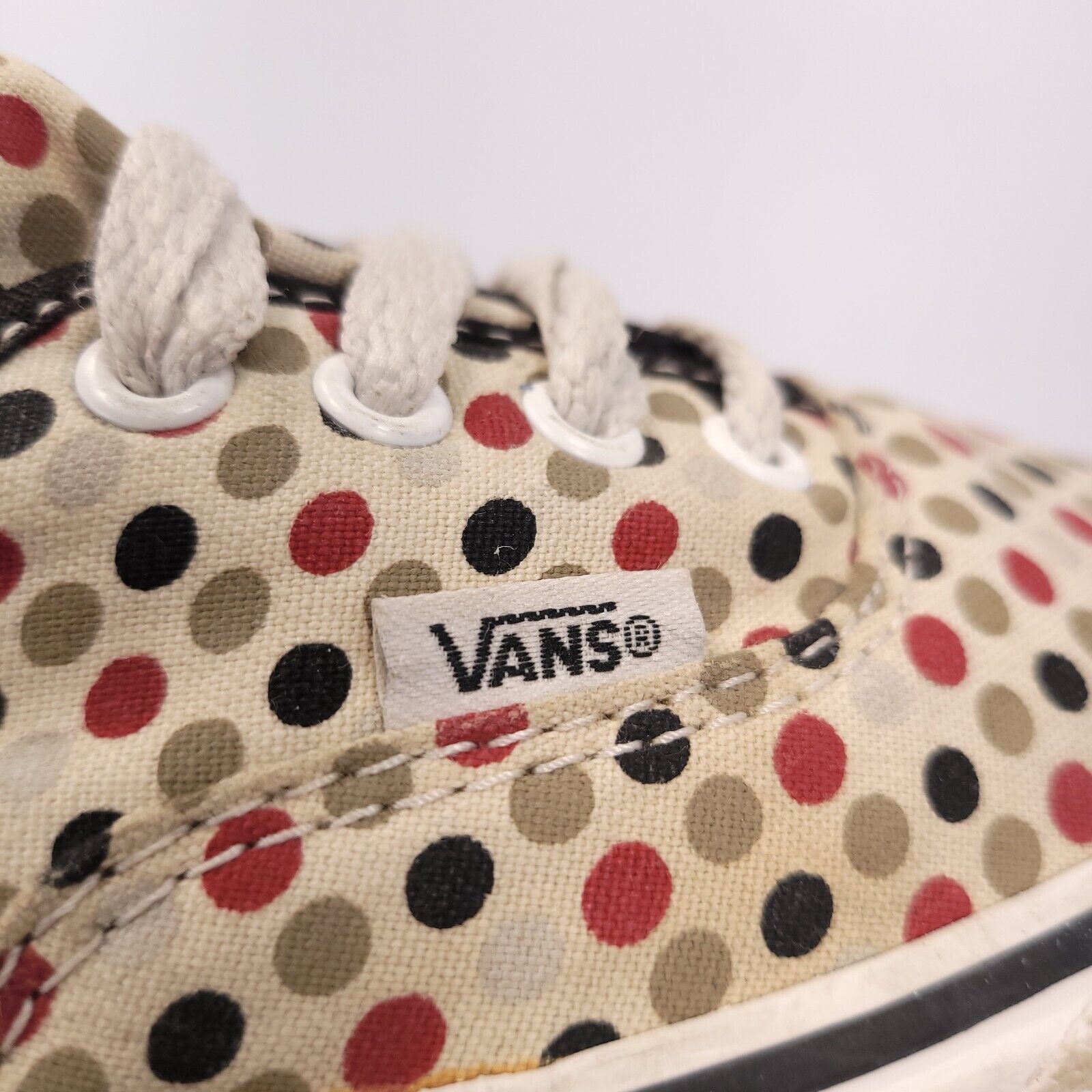 Vans Vans Off the Wall Shoe Women Size 7.5 Mens 6 White Black Red Size US 7.5 / IT 37.5 - 8 Thumbnail