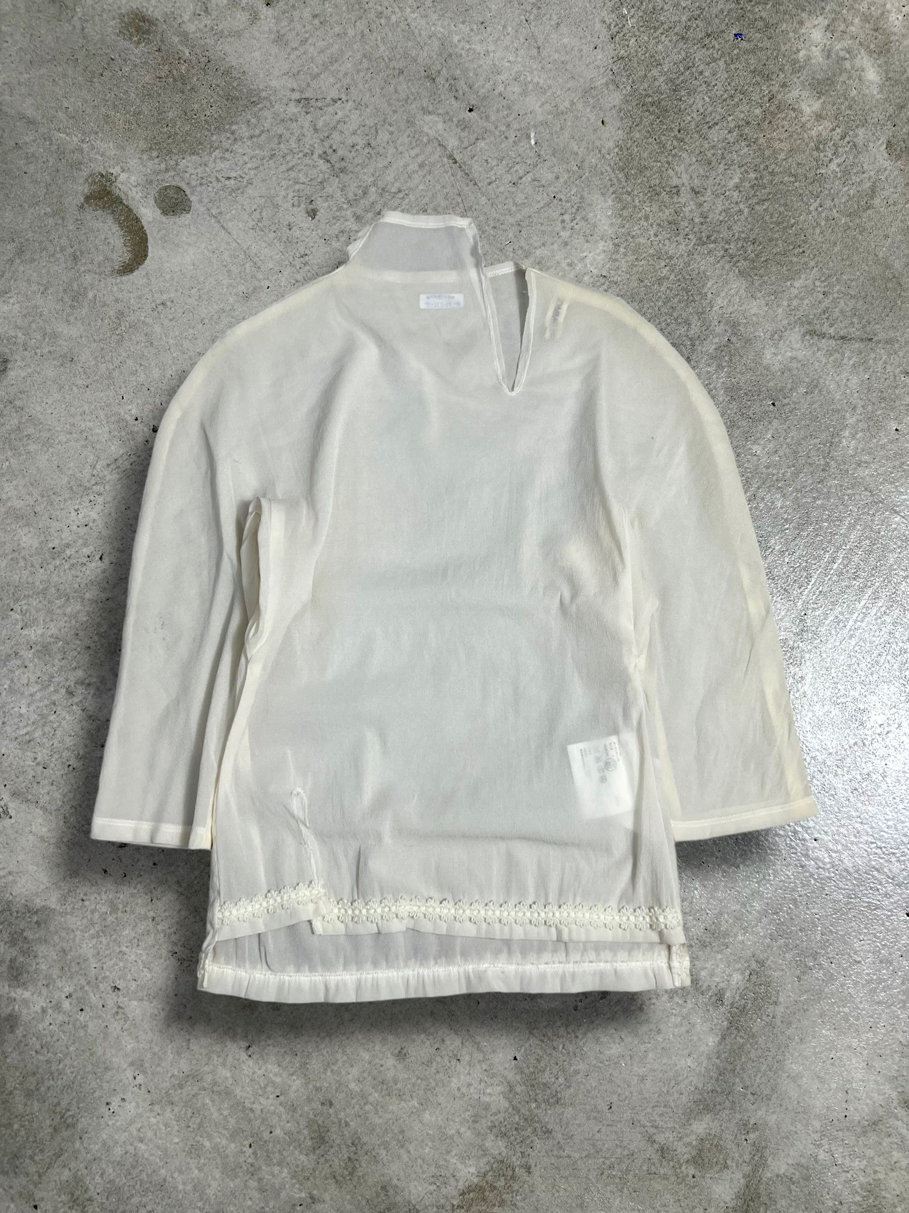Comme des Garcons Vintage COMME des GARÇONS See Through Blouse (L) GTMPT490 Size L / US 10 / IT 46 - 1 Thumbnail