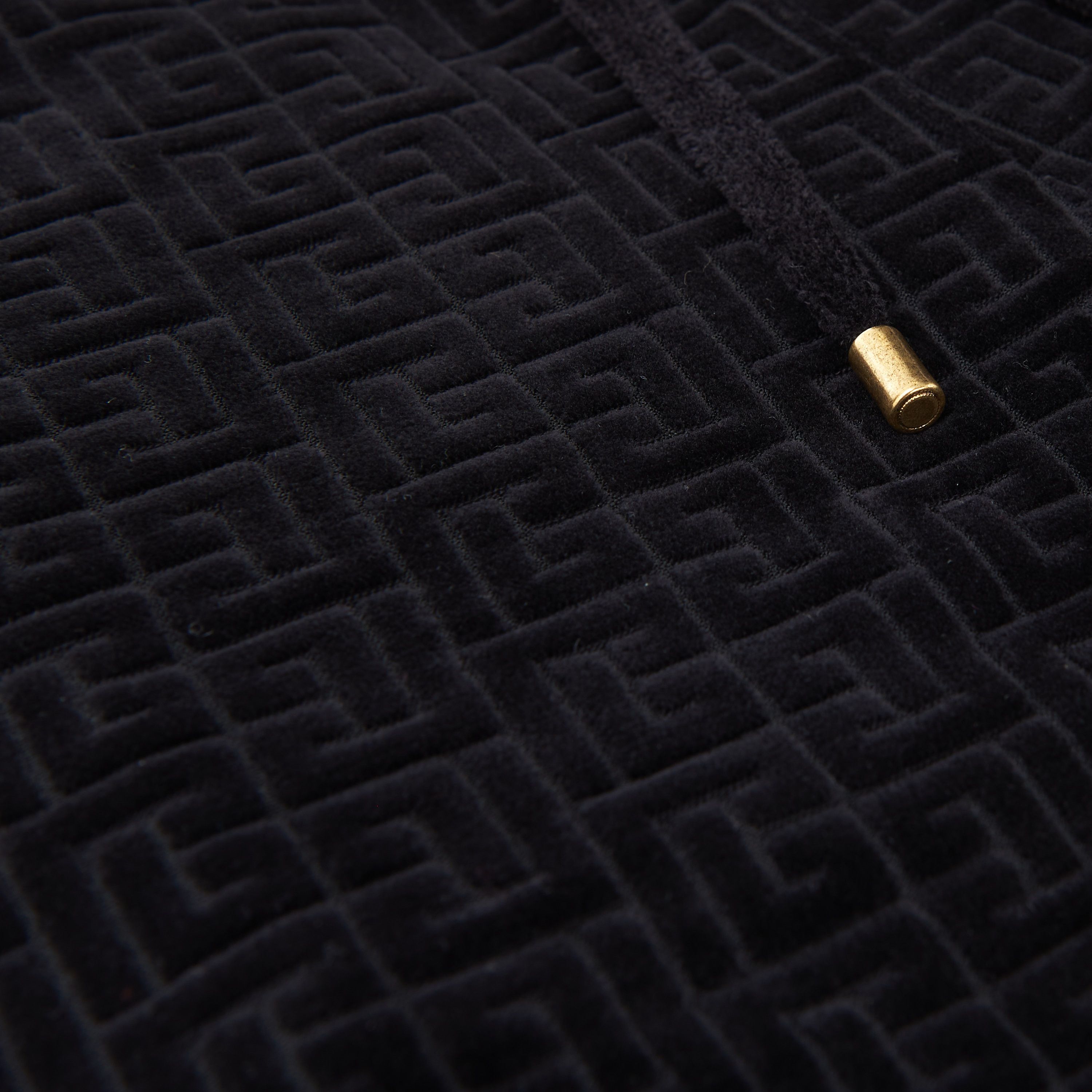 Balmain Black Velvet Shorts With Embossed Balmain Monogram Size 30" / US 8 / IT 44 - 5 Thumbnail
