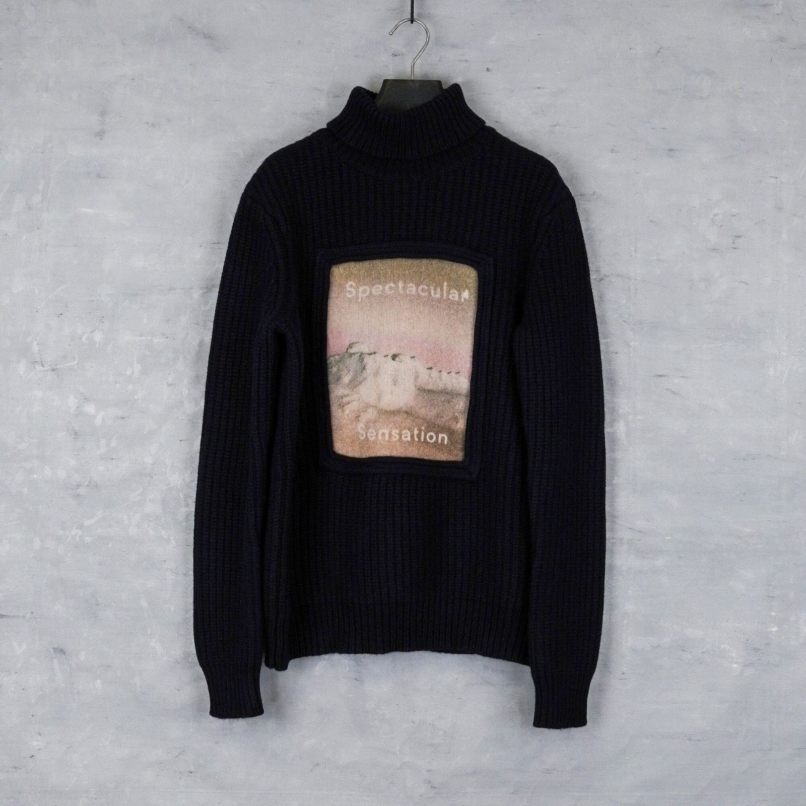 Acne Studios Acne studios black wool knit spectacular sensation sweater Size S / US 4 / IT 40 - 1 Thumbnail