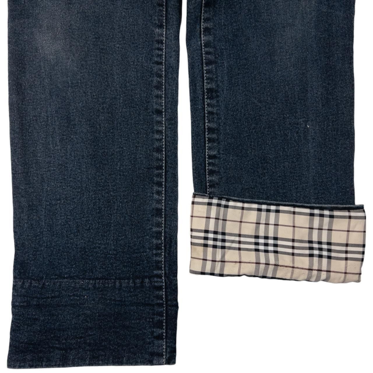 Burberry Vintage Burberry Nova Check Cuff Denim Jeans Size W29 Size 29" - 7 Thumbnail
