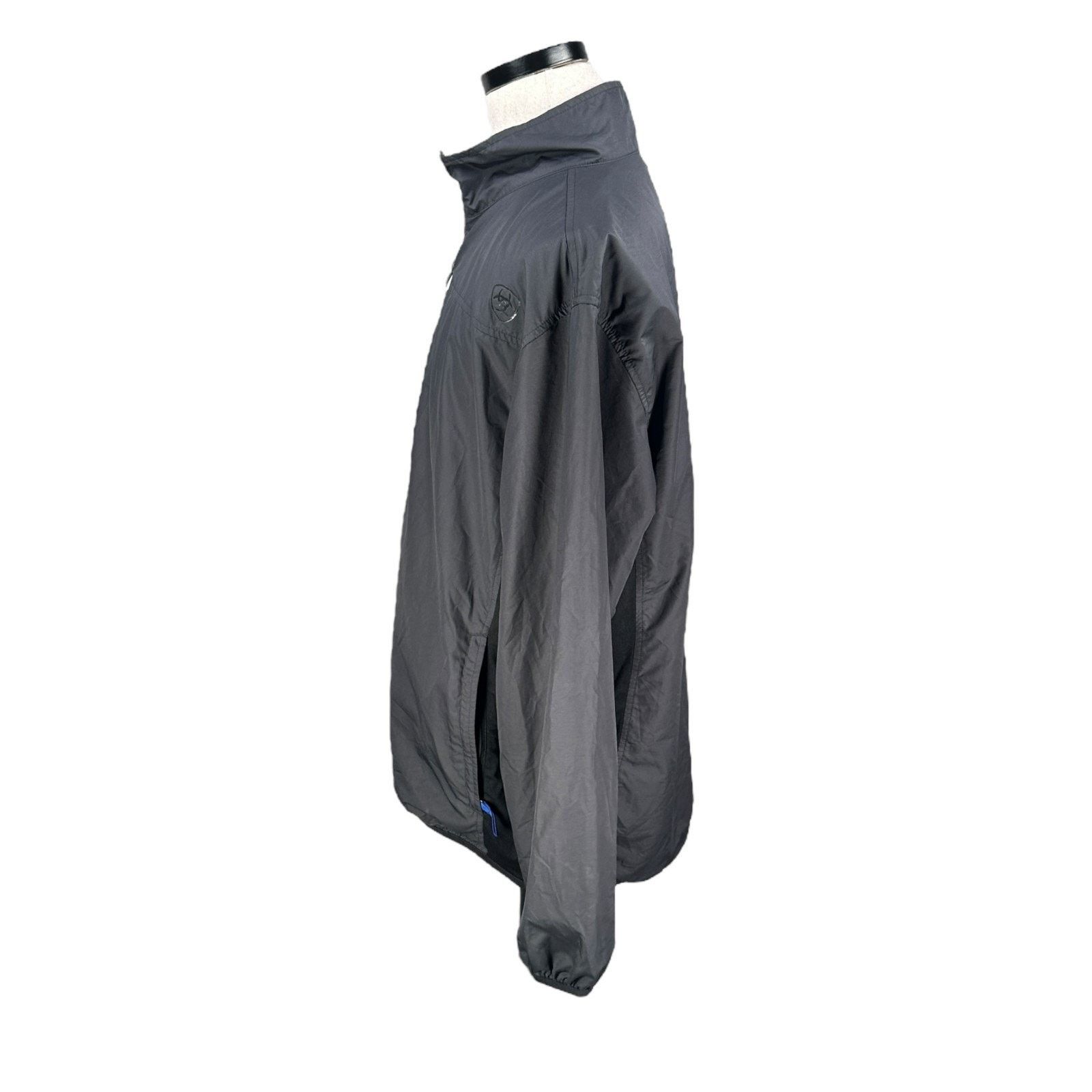 Ariat Ariat Ideal Windbreaker Jacket Men XL Gray Long Sleeve Zip Size US XL / EU 56 / 4 - 2 Thumbnail
