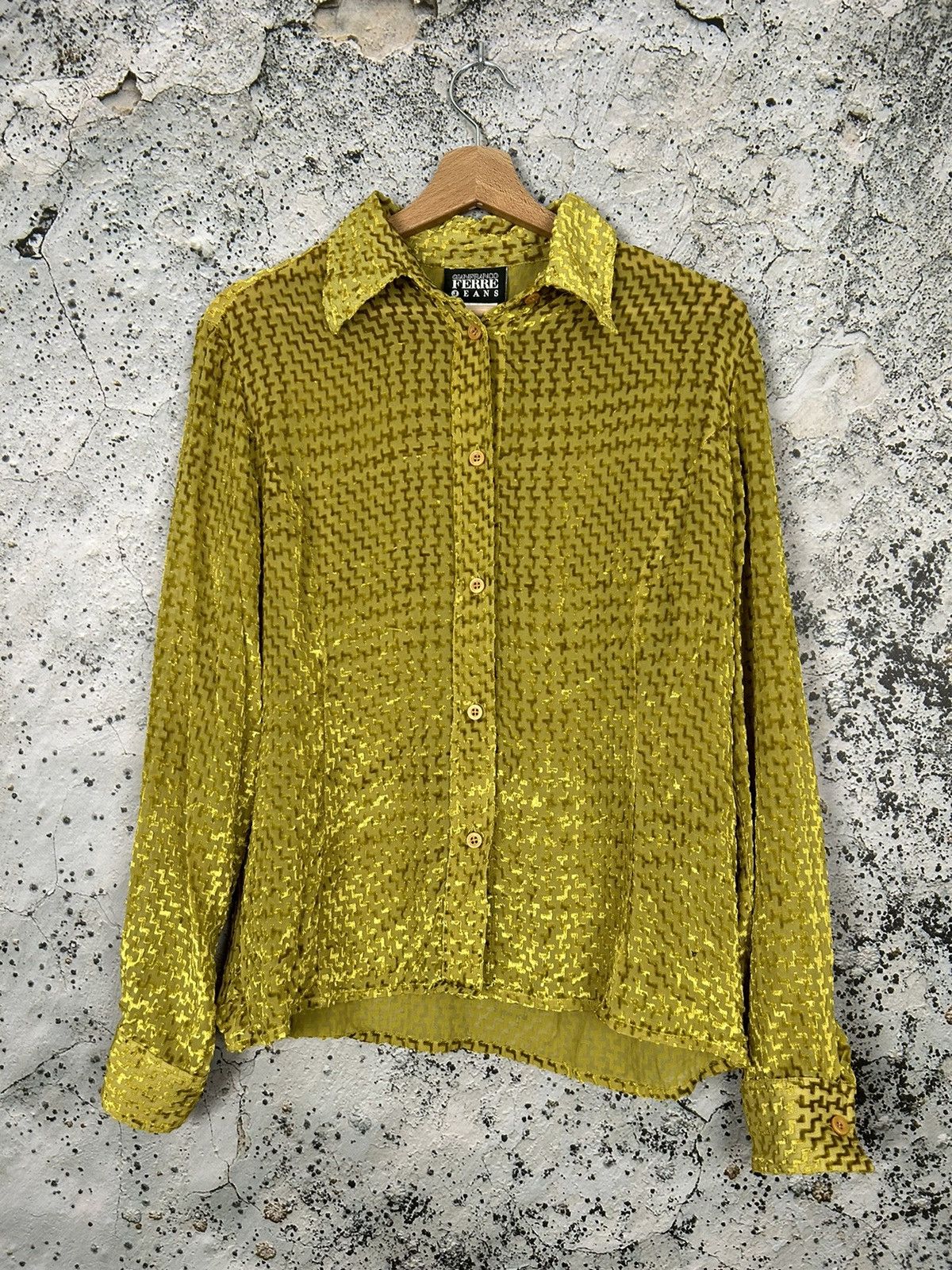 Gianfranco Ferre Vintage Gianfranco Ferre Jeans Rare Avantgarde Shirt 90s Size US L / EU 52-54 / 3 - 1 Thumbnail