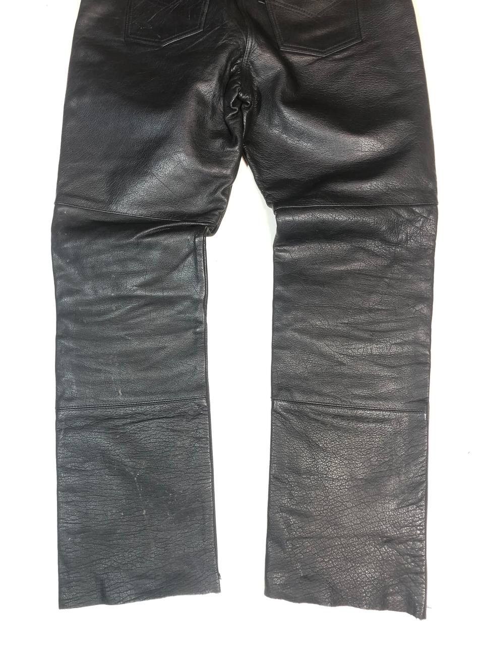 Vintage Polo Racing Moto Biker Leather Pants Vintage Size US 32 / EU 48 - 6 Thumbnail