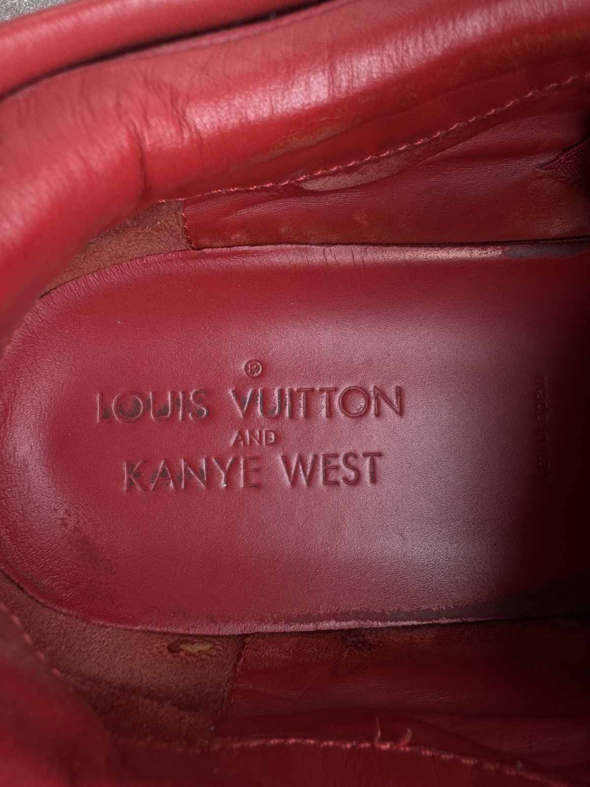 Louis Vuitton 🚀 RARE Louis Vuitton x Kanye West Don Sneakers Red Size US 10.5 / EU 43-44 - 10 Thumbnail