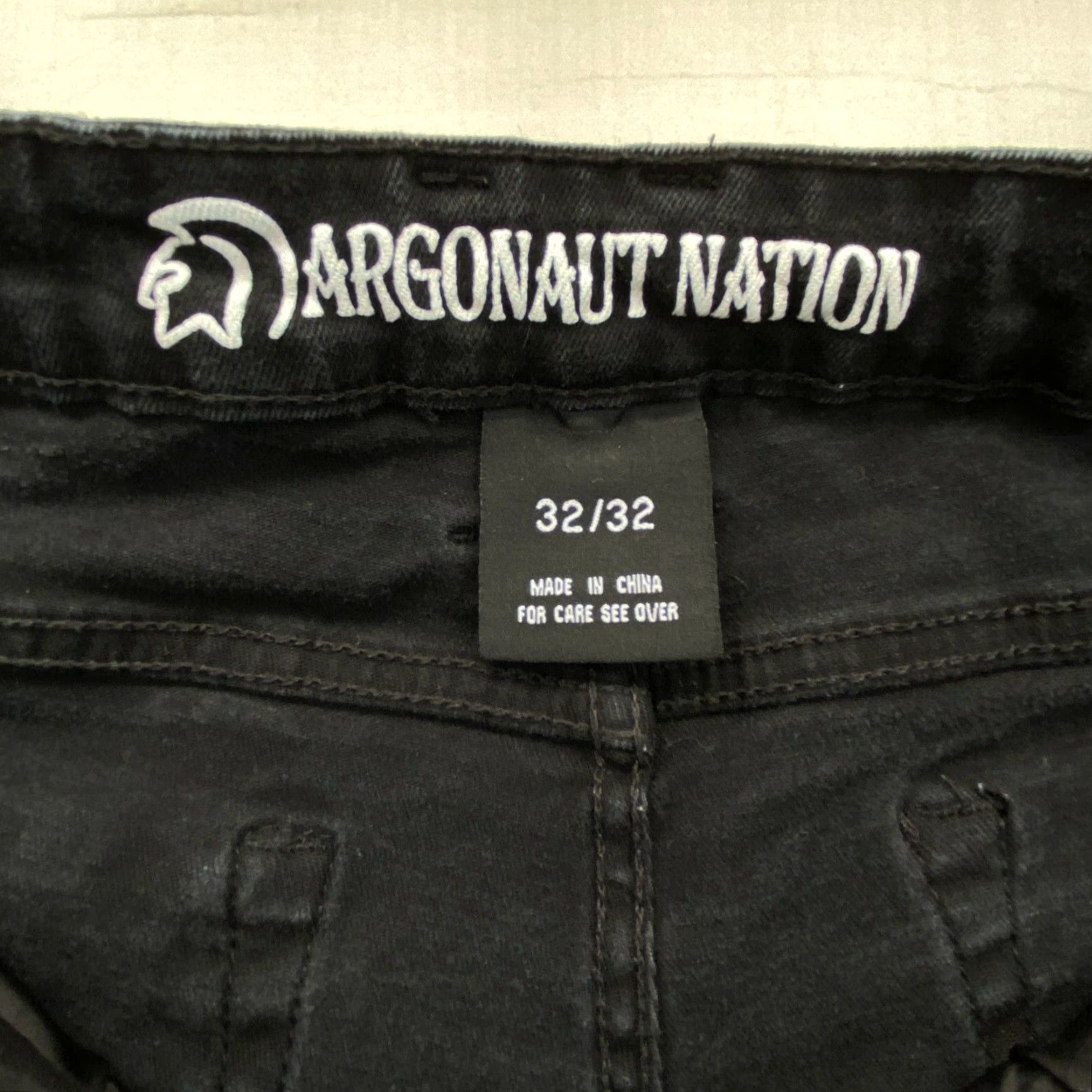 Denime Argonaut Nation Mens Skinny Jeans 32x32 (30x29 Actual) Black Denim Ultra Slim Size US 32 / EU 48 - 4 Thumbnail
