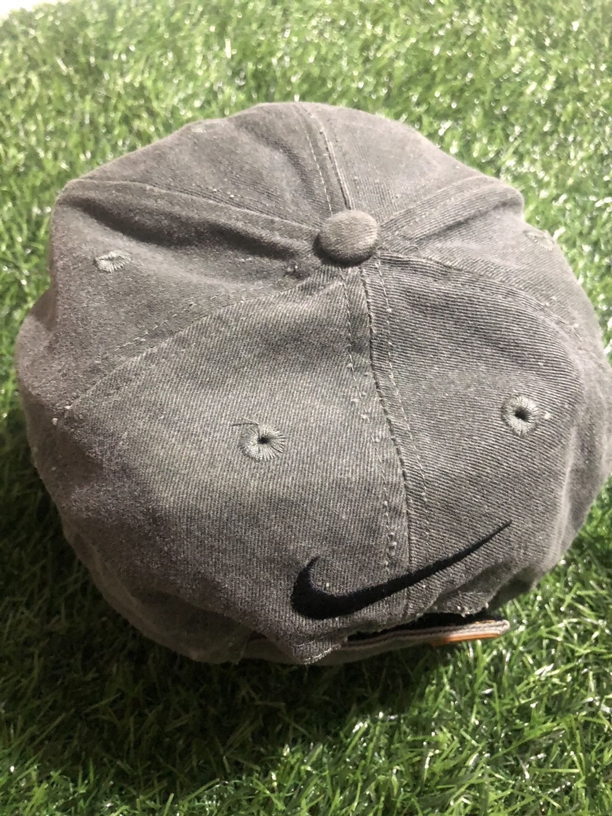 Nike × Vintage NIKE CAP OLIVE IRON LOGO VINTAGE Size ONE SIZE - 3 Thumbnail