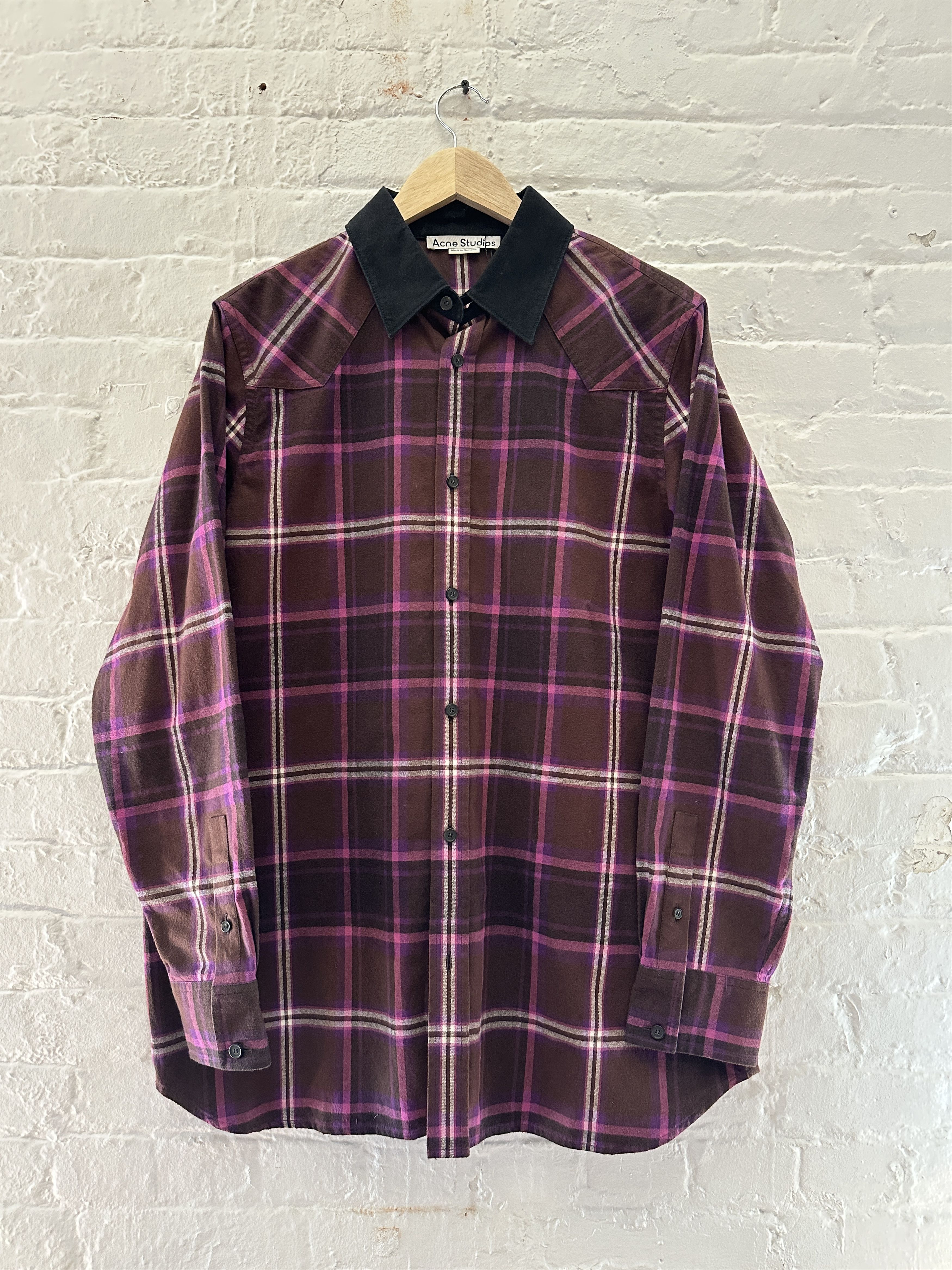 Acne Studios Acne Studios Plaid Western Overshirt Size US XL / EU 56 / 4 - 1 Thumbnail