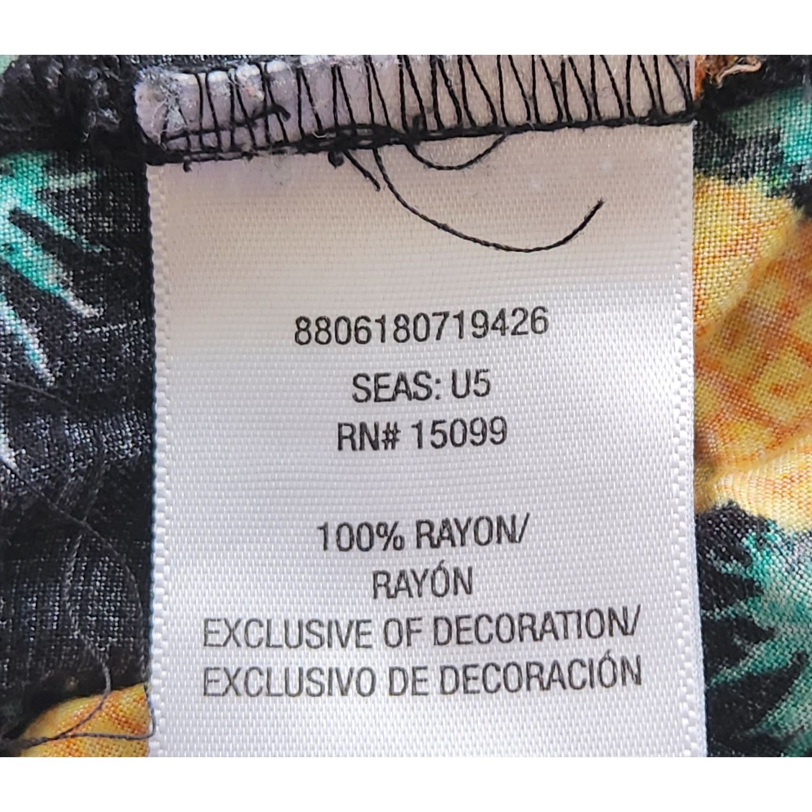 Other Black Yellow Green Pineapple Print Pull On Shorts Small Size 26" / US 2 / IT 38 - 4 Thumbnail
