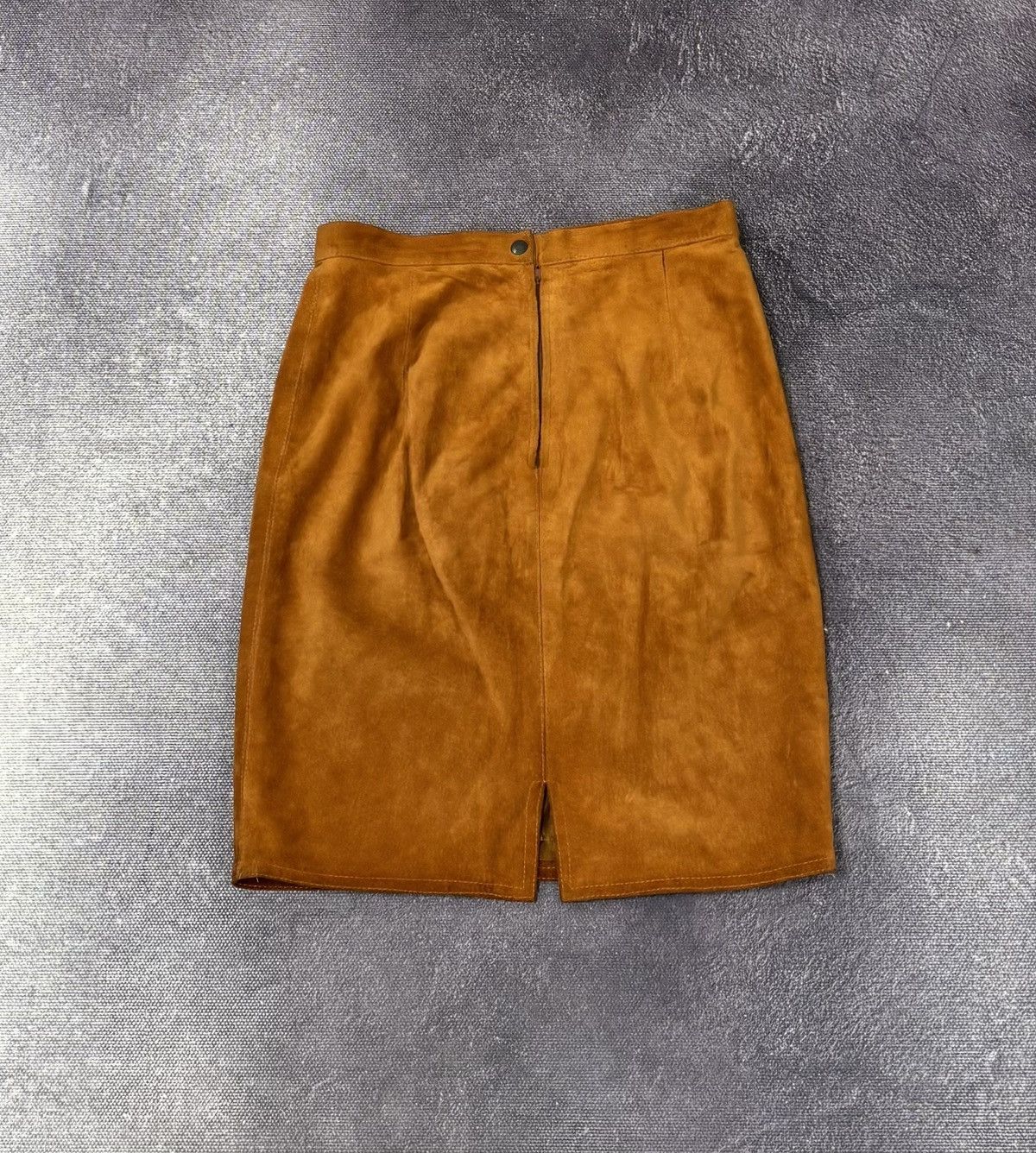 Colmar Vintage Colmar Ten Yards Luxury Vera Pelle Leather Skirt Size 30" / US 8 / IT 44 - 2 Thumbnail