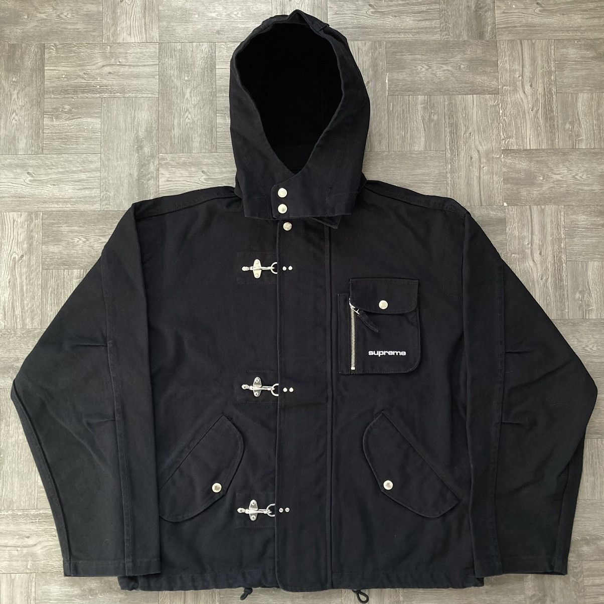 Supreme Supreme Canvas Clip Jacket (Black) | Grailed