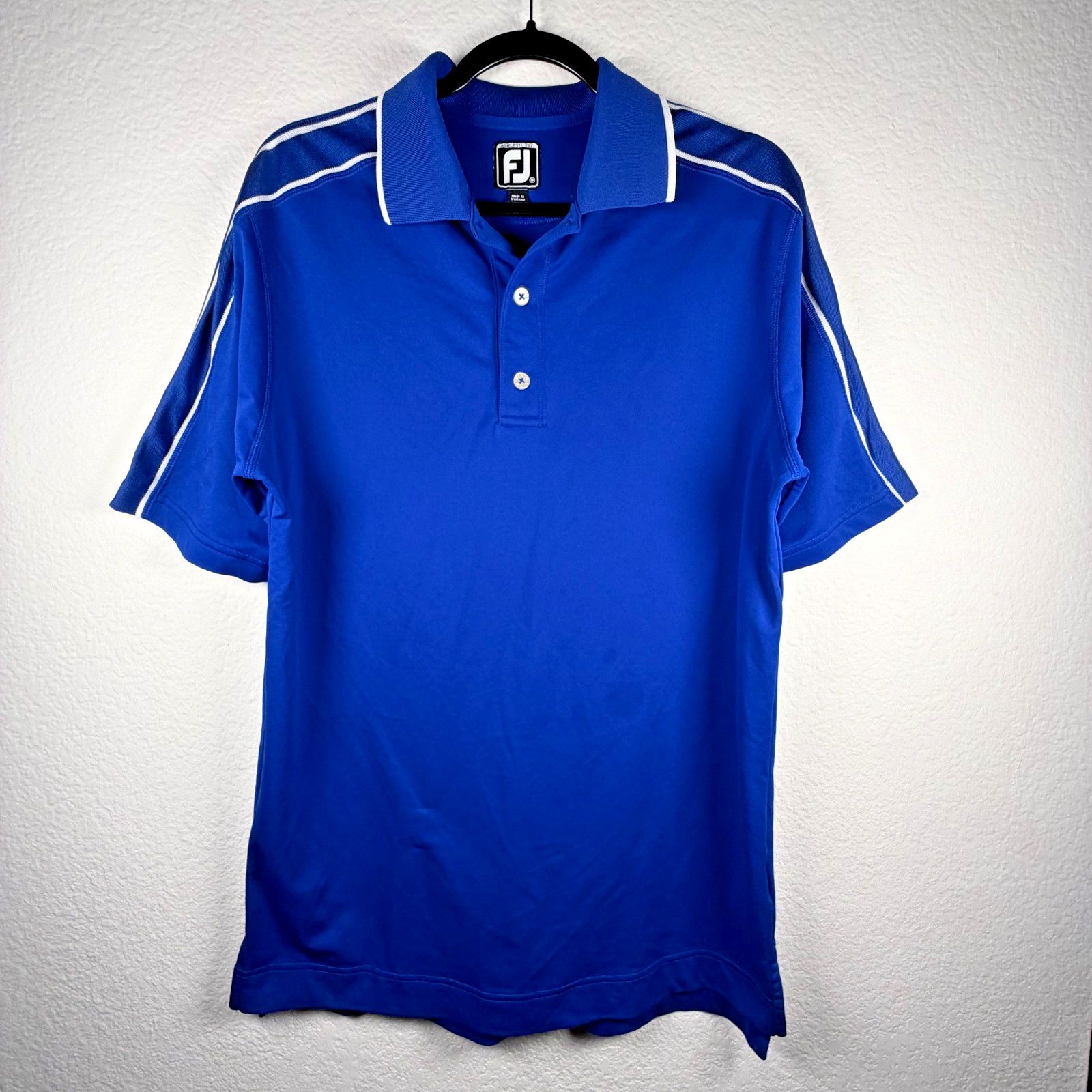 Footjoy FootJoy Performance Golf Polo Mens L Athletic Blue Size US L / EU 52-54 / 3 - 2 Thumbnail