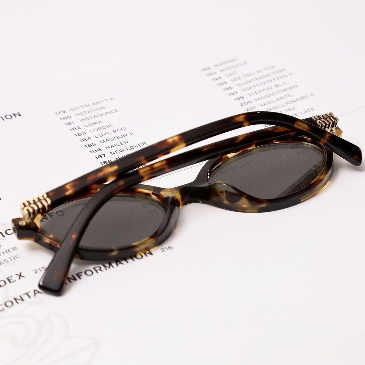 Miu Miu MIU MIU 0MU 04ZS SUNGLASSES Size ONE SIZE - 7 Thumbnail