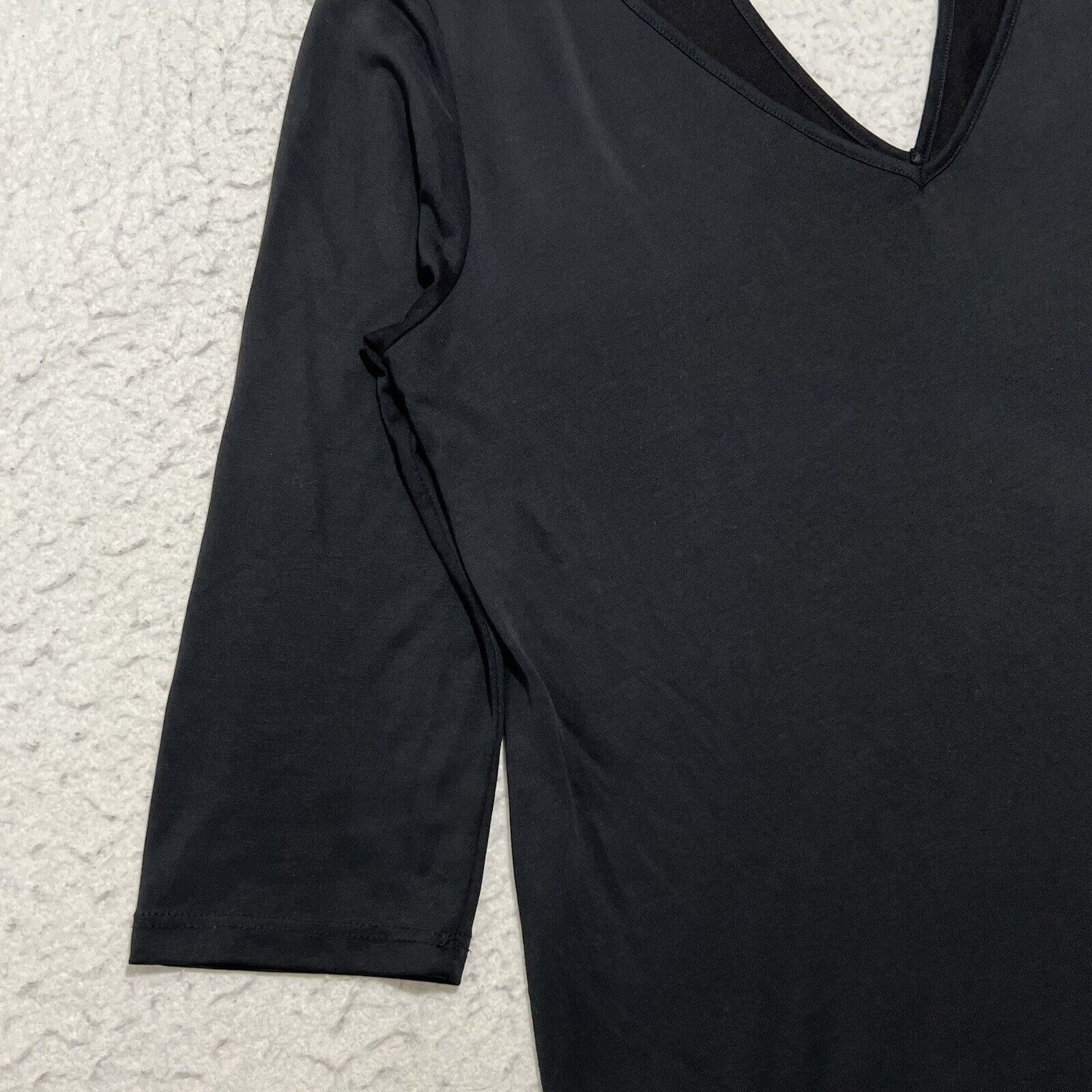Anthropologie Pleione Anthropologie 3/4 Sleeve Hi-Lo V-Neck Blouse Size S / US 4 / IT 40 - 6 Thumbnail
