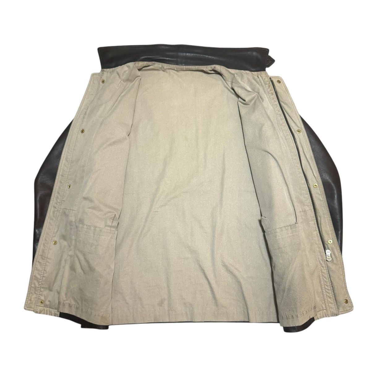 A.PRESSE A.PRESSE Leather Hunting Coat Size US L / EU 52-54 / 3 - 9 Thumbnail