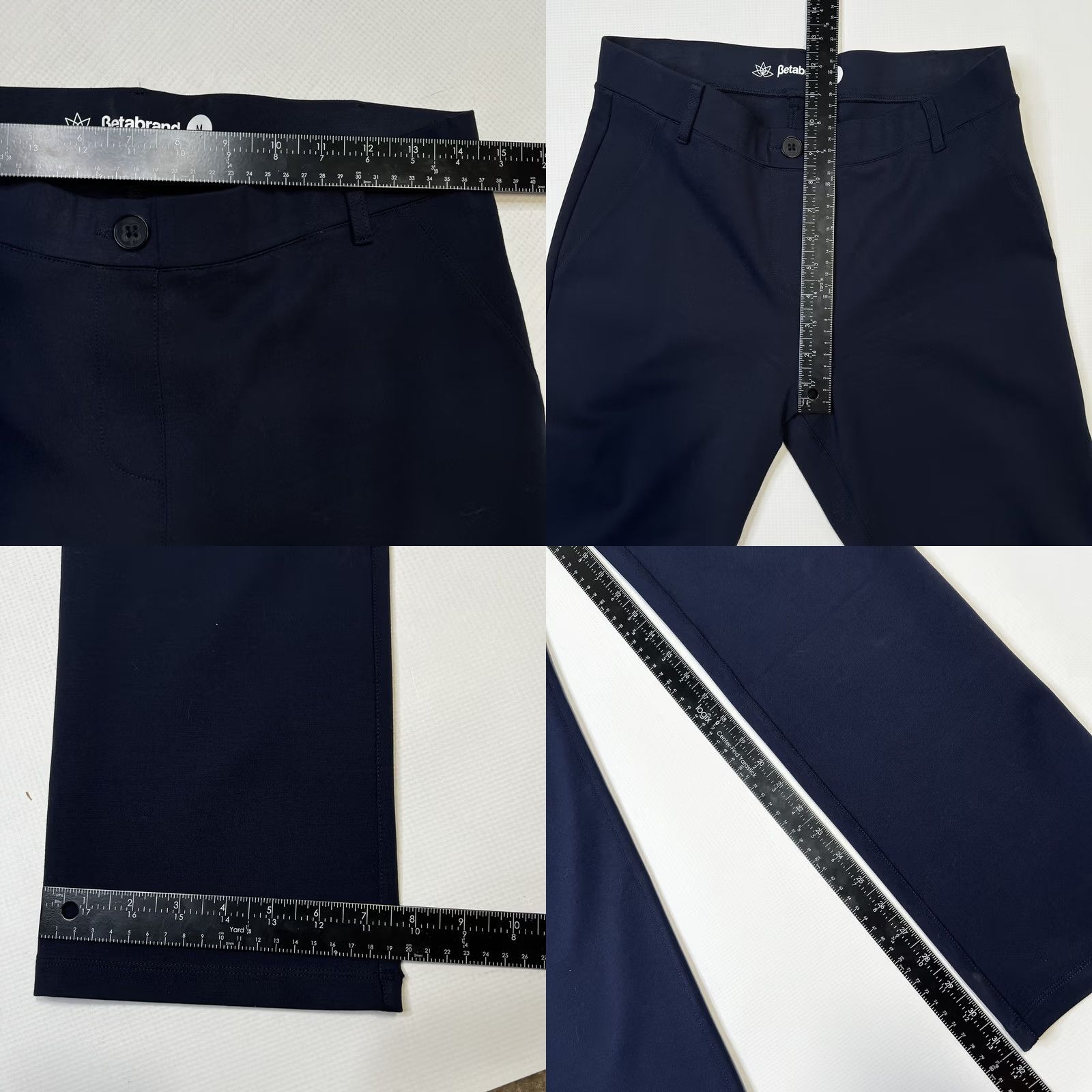 Vintage VINTAGE Betabrand Classic Dress Pant Yoga Pants Straight Blue Size Med Stretch Knit Size 32" / US 10 / IT 46 - 8 Thumbnail