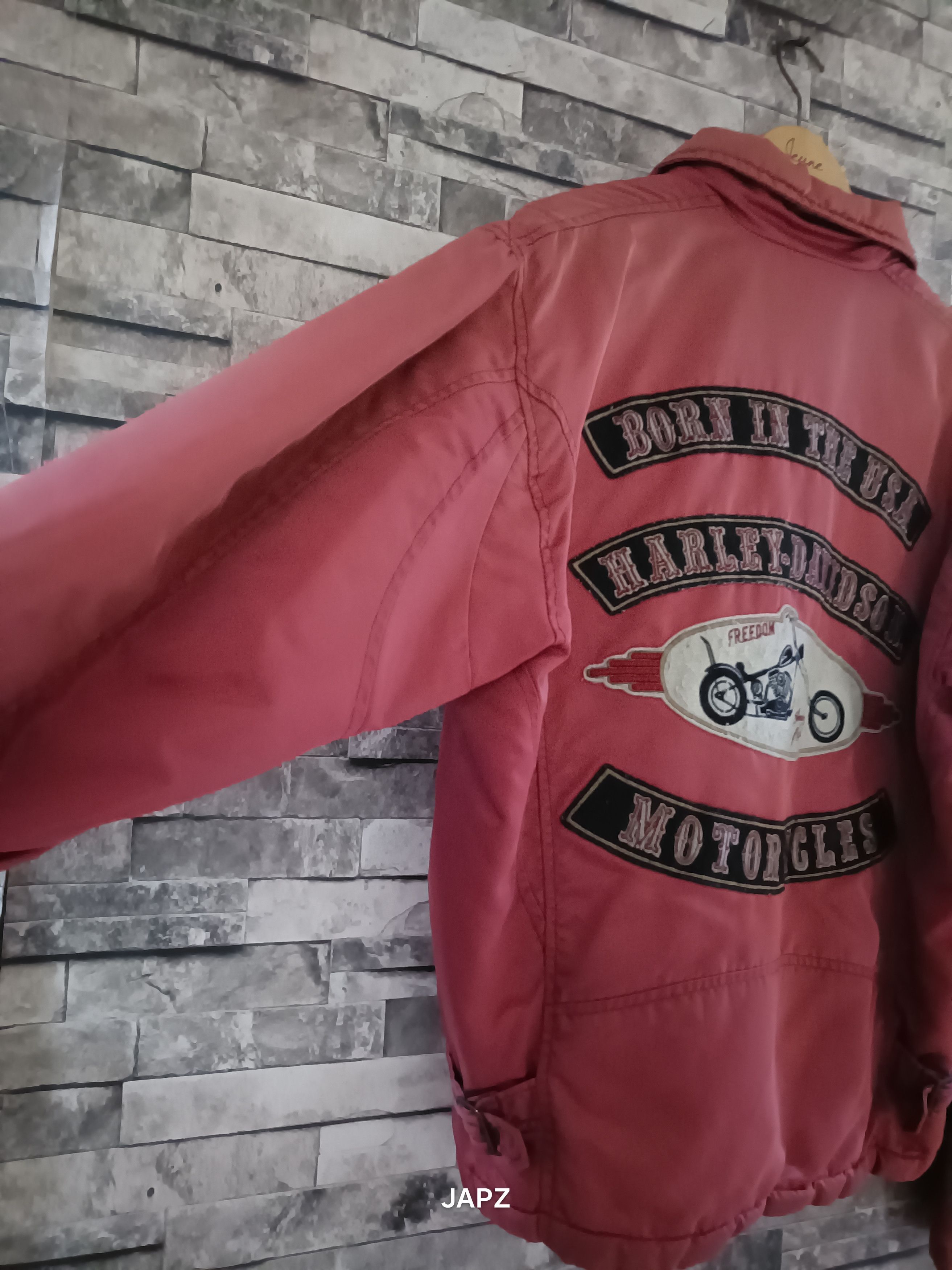Harley Davidson × Vintage Very rare VTG Harley Davidson Milwaukee iron chopper jacket Size US L / EU 52-54 / 3 - 3 Thumbnail