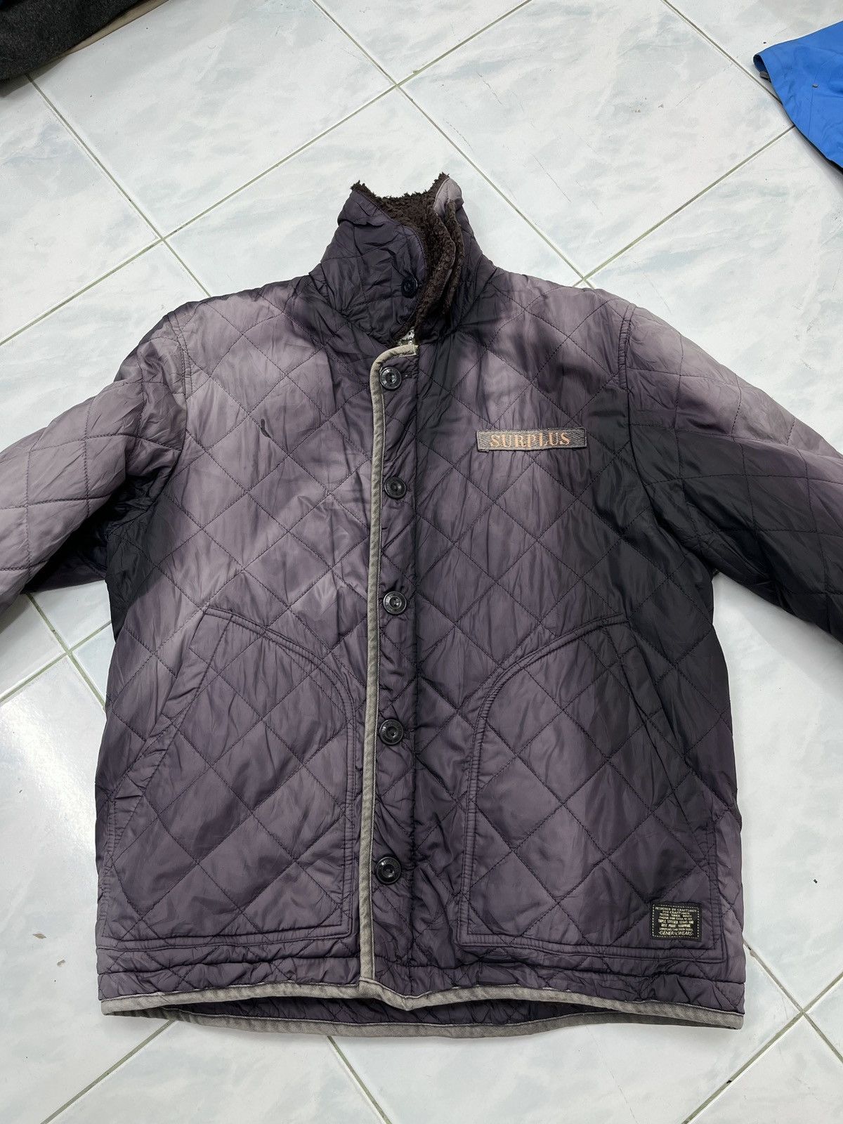 Japanese Brand 🔥🔥🔥ARCHIVE SURPLUS QUILTED SUN FADED JACKET Size US S / EU 44-46 / 1 - 16 Thumbnail