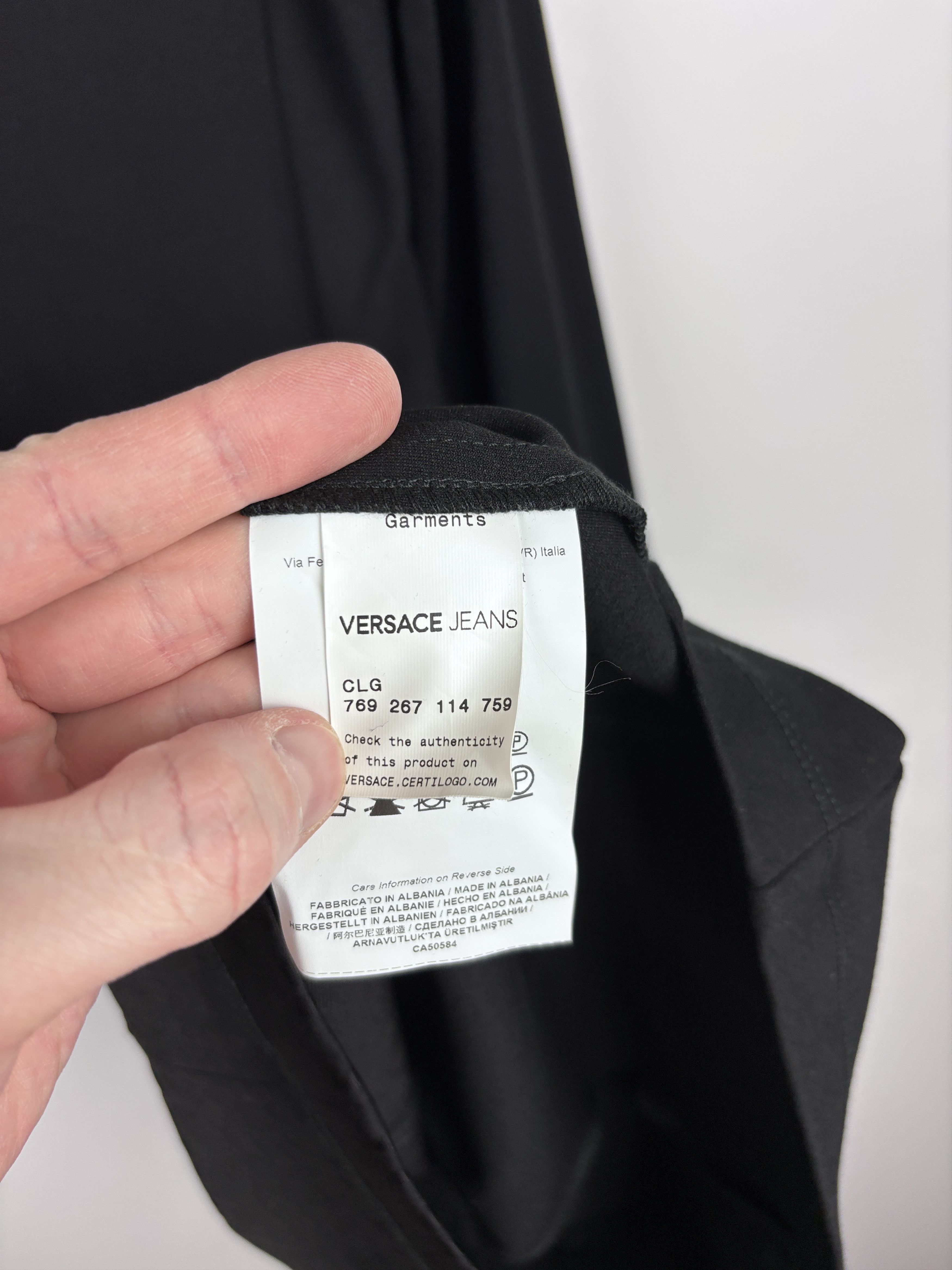 Versace × Versace Jeans Couture Womens Versace Jeans Long Sleeve Dress Black Size US 10 Size L / US 10 / IT 46 - 9 Thumbnail