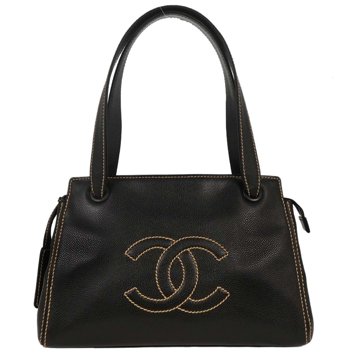 Chanel Chanel CC Stitch Zip Shoulder Bag Caviar Size ONE SIZE - 1 Thumbnail