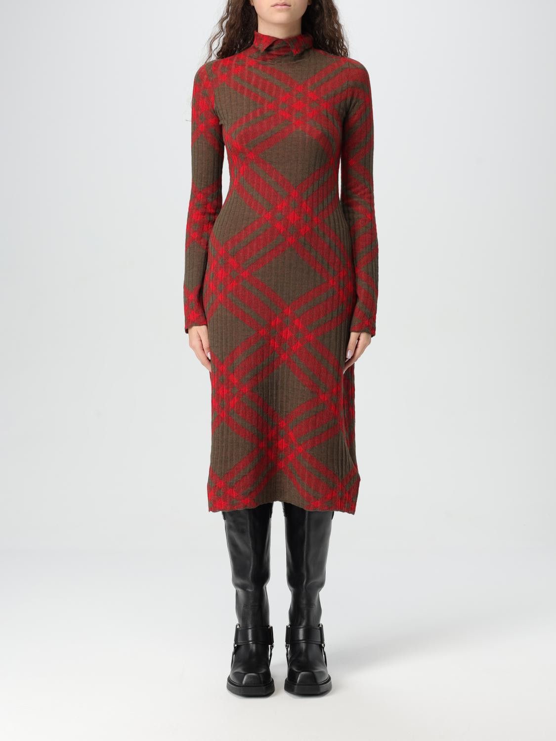Burberry Dress Woman Red - Main Image