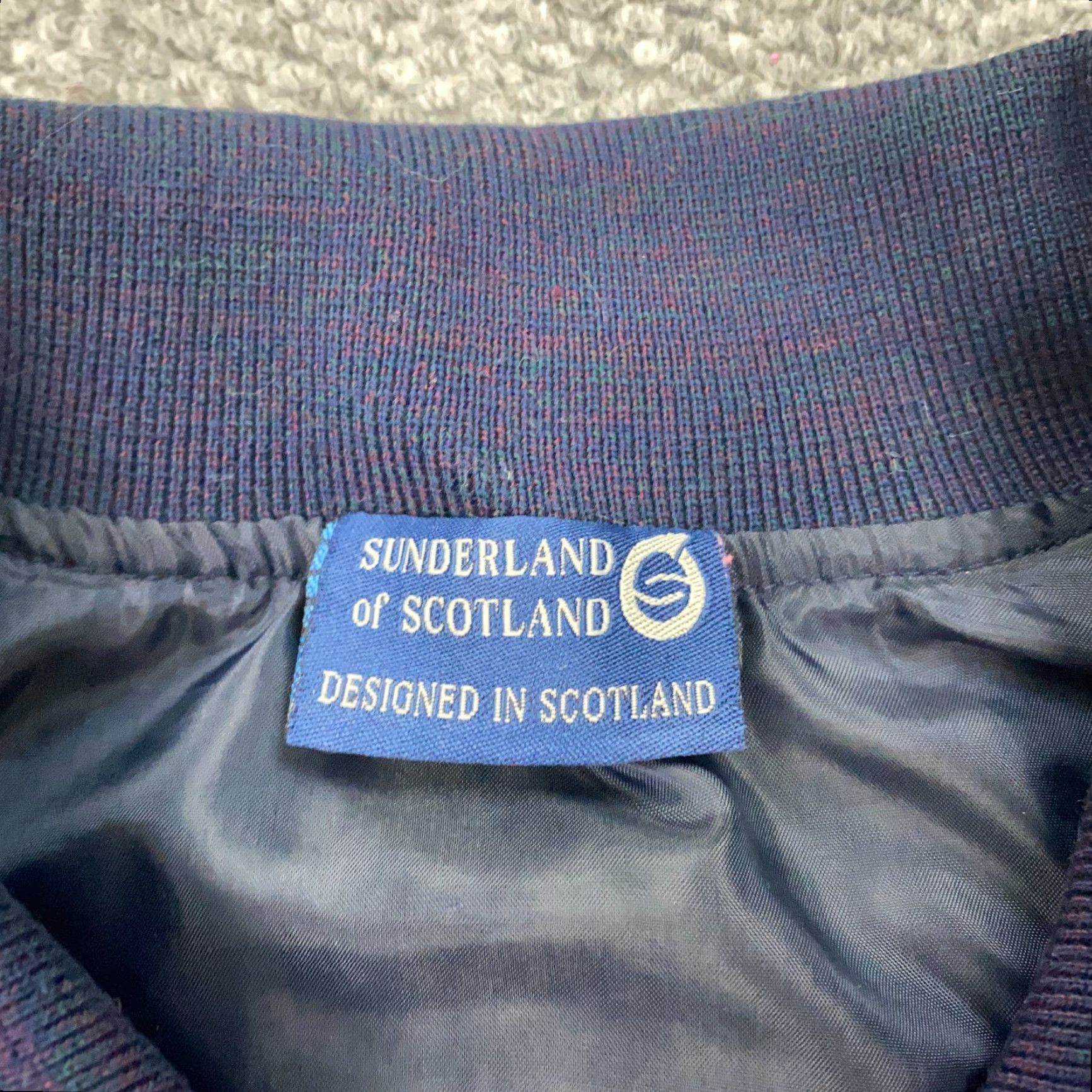 Vintage VINTAGE Sunderland Of Scotland Mens Golf Pullover Large Blue Pockets Made In USA Size US XXL / EU 58 / 5 - 3 Thumbnail