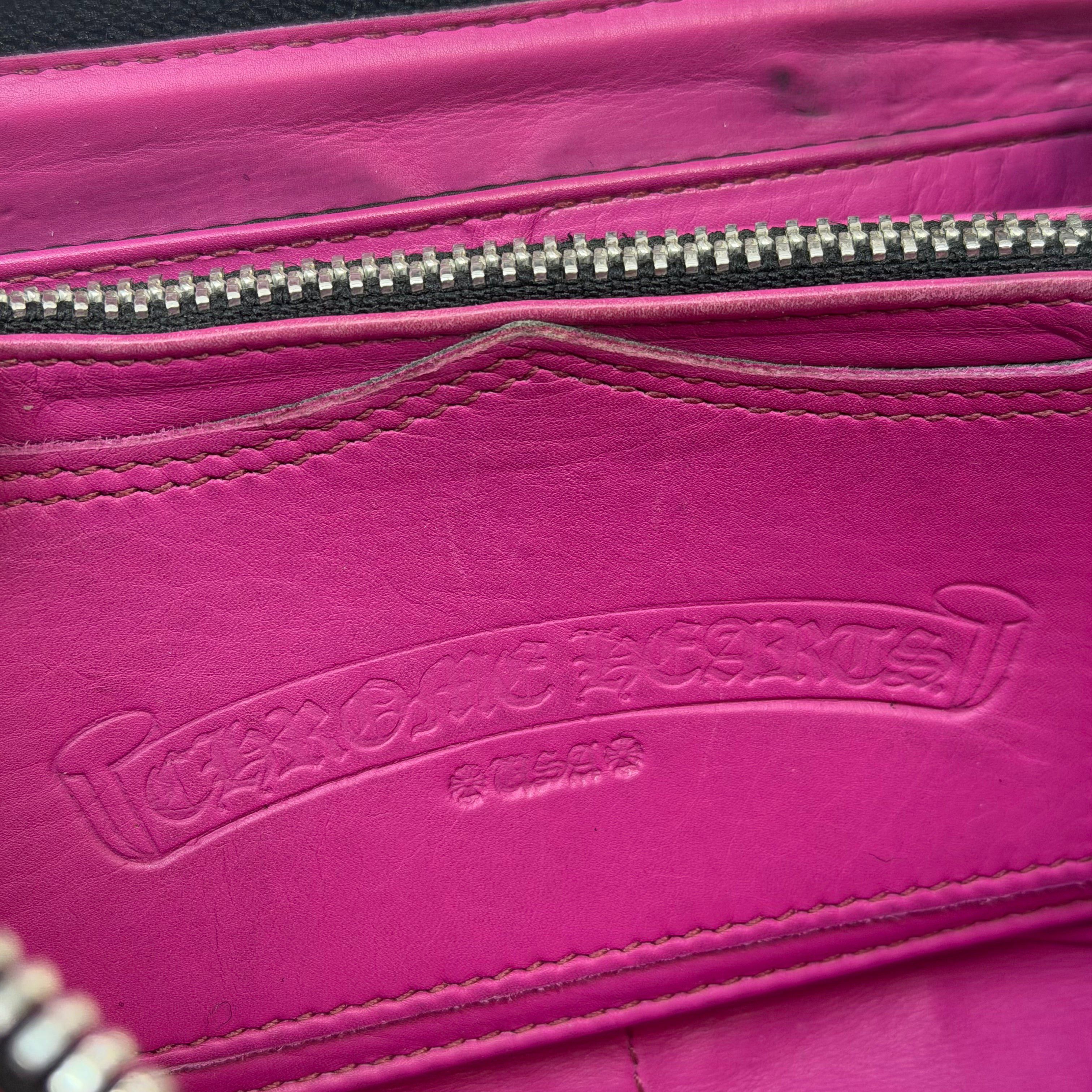 Chrome Hearts Chrome Hearts Pink Cemetery Cross Long Wallet Size ONE SIZE - 8 Thumbnail