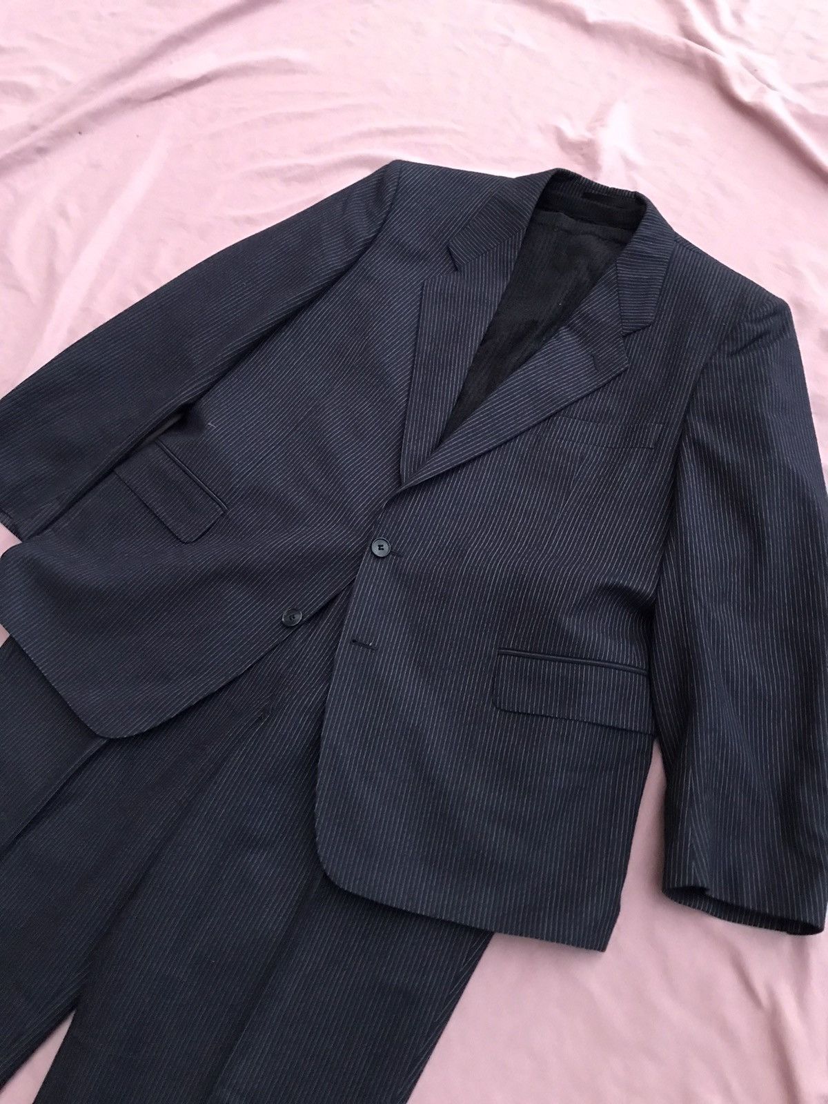 Handmade Navy ribbed thick cashmere crewneck Size US S / EU 44-46 / 1 - 11 Thumbnail