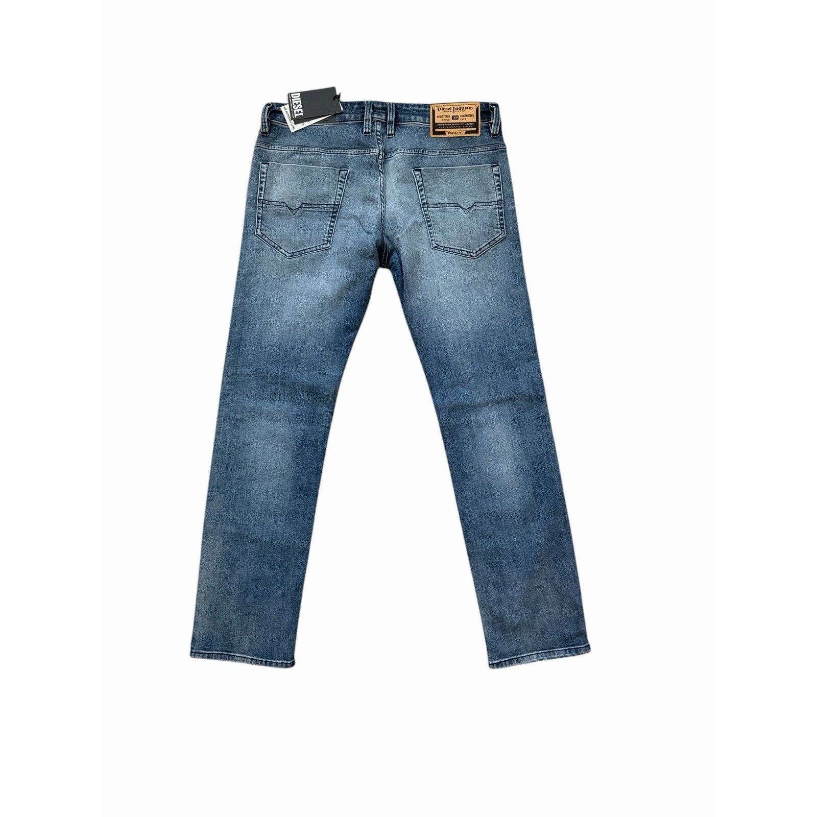 Diesel Diesel Mens Safado Straight Jeans RE021 Blue $250 Size 34/32 Size US 34 / EU 50 - 4 Thumbnail