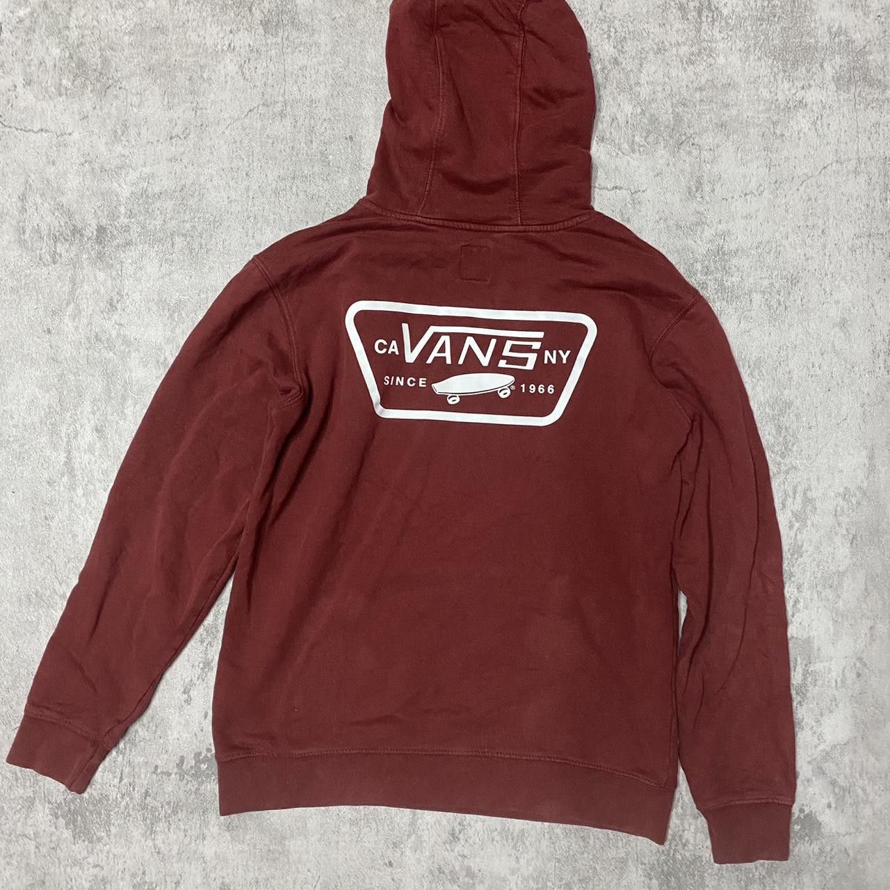 Vans Burgundy Vans hoodie Size US S / EU 44-46 / 1 - 4 Thumbnail