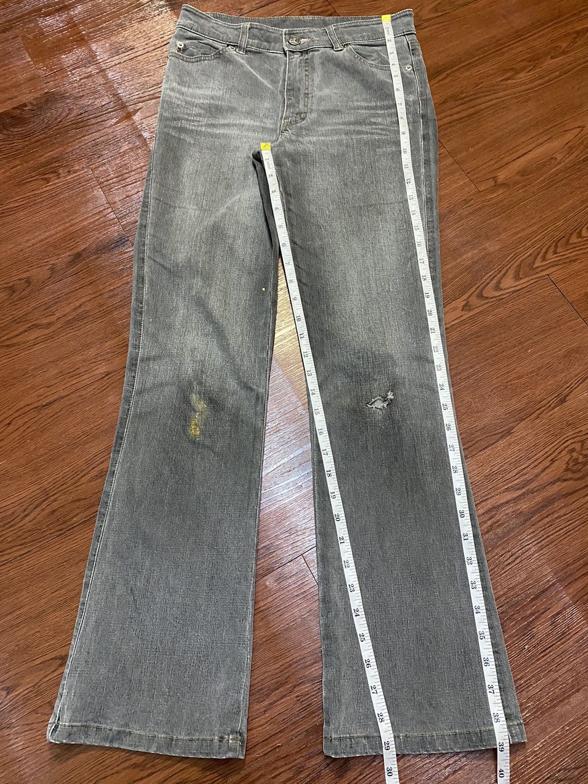 Japanese Brand Vintage Japanese Brand Fade Wash Flare Jeans Size US 28 / EU 44 - 15 Thumbnail