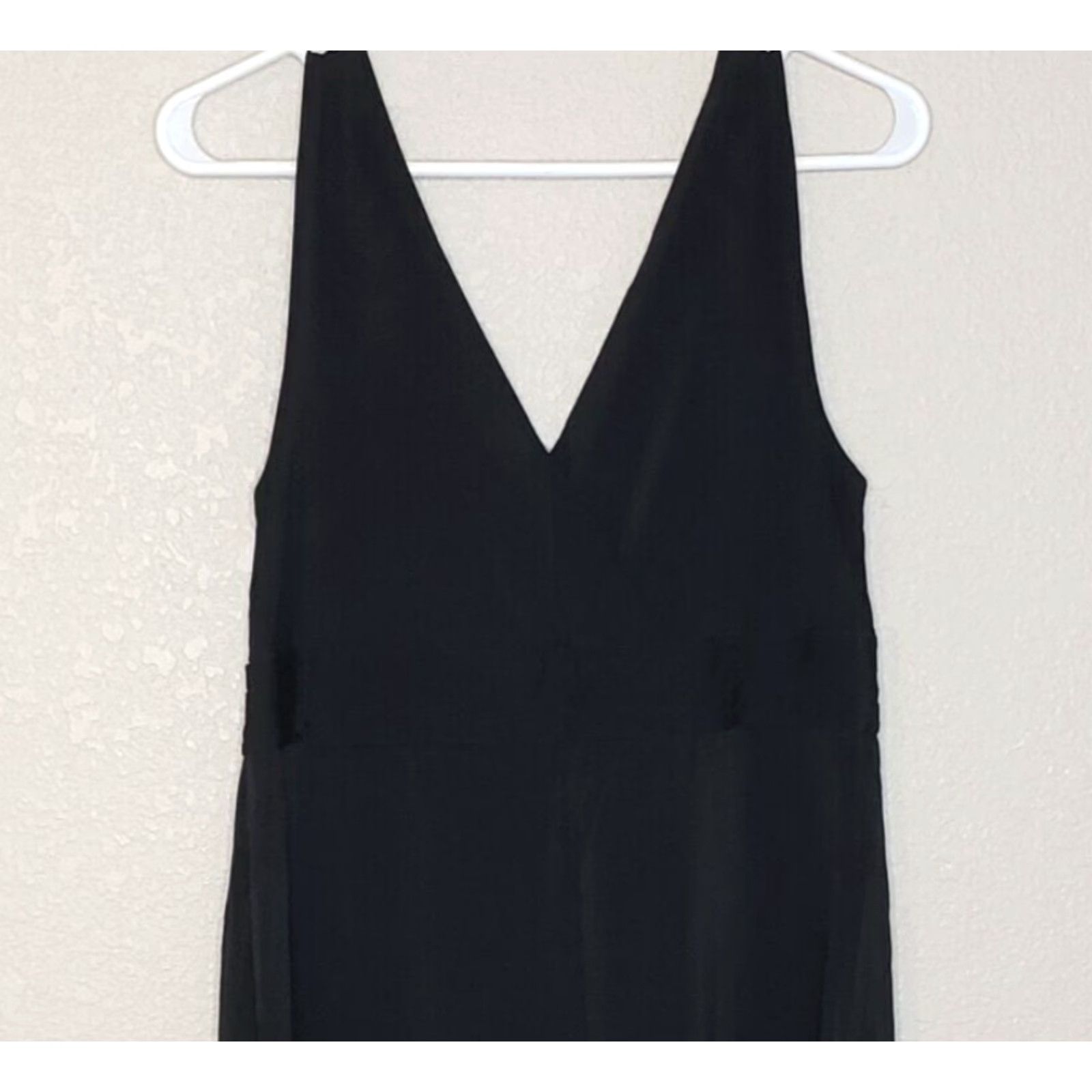 Elie Tahari Elie Tahari Dress Womens Medium Black Sleeveless V-Neck/Back Knee Length Shift Size M / US 6-8 / IT 42-44 - 3 Thumbnail
