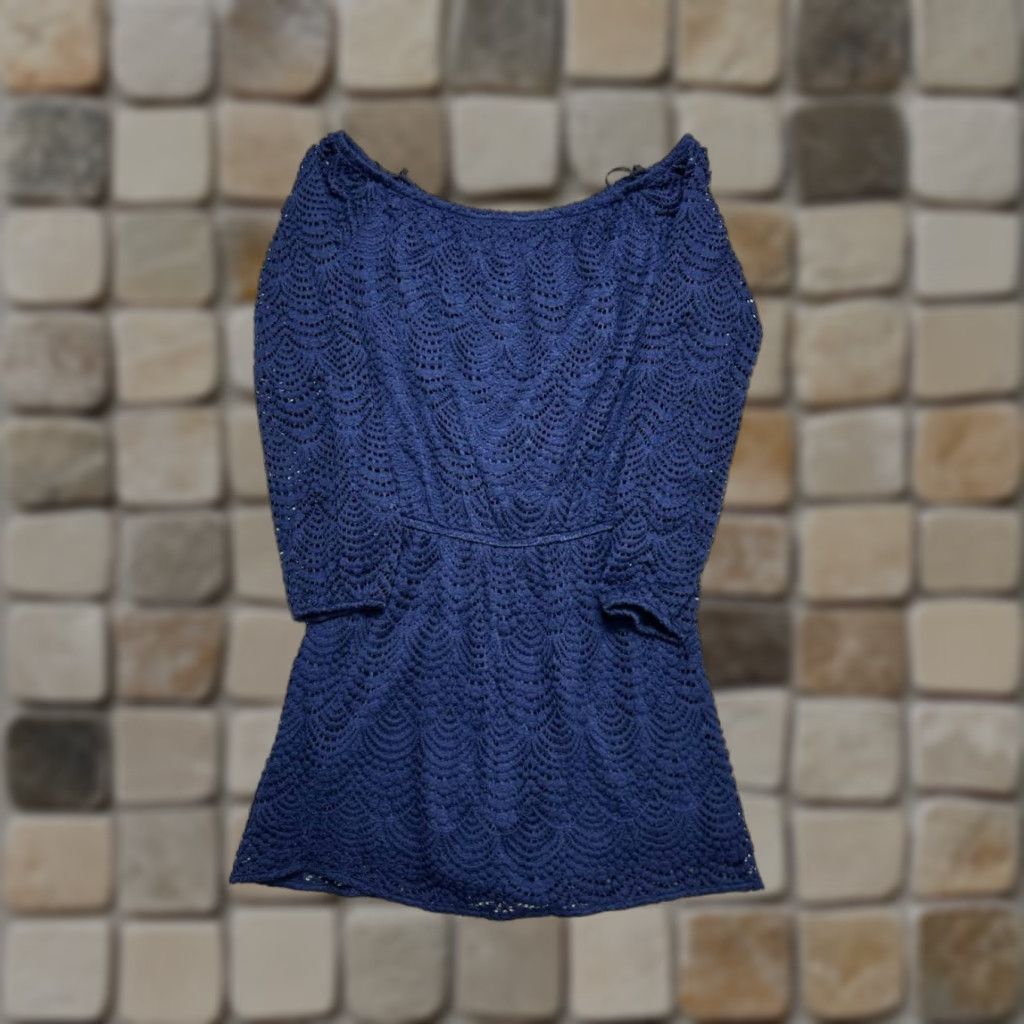 Lilly Pulitzer Romper Shirt Skort Womens Small Blue Lace Off The Shoulder