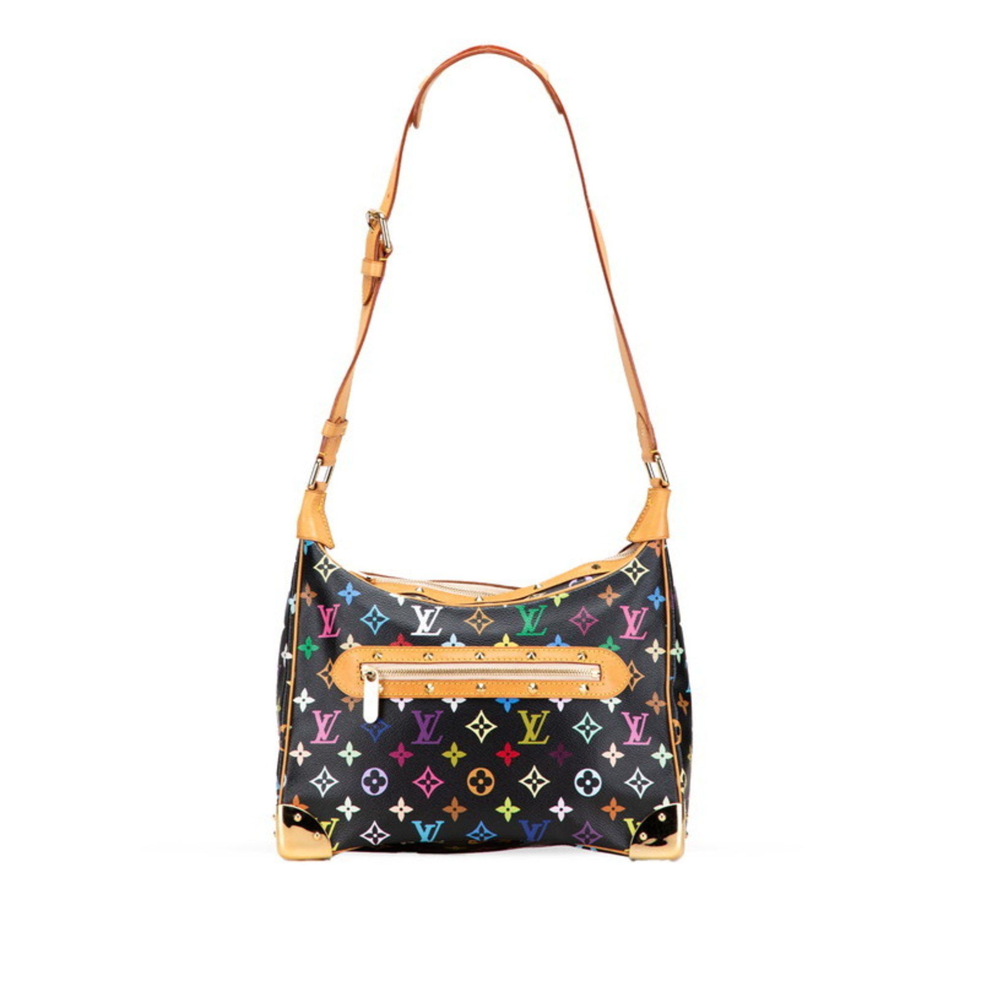 Louis Vuitton Louis Vuitton Monogram Multicolore Boulogne Shoulder Bag M92638 Noir Black Leather Women's LOUIS VUITTON Size ONE SIZE - 1 Thumbnail