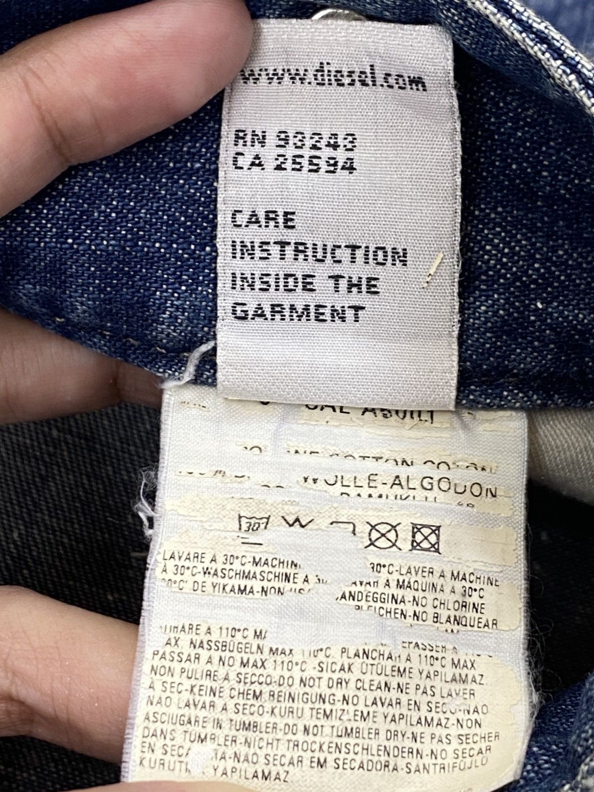 Diesel Diesel Acid Blue Wash Style Loose Jeans Size US 33 - 15 Thumbnail