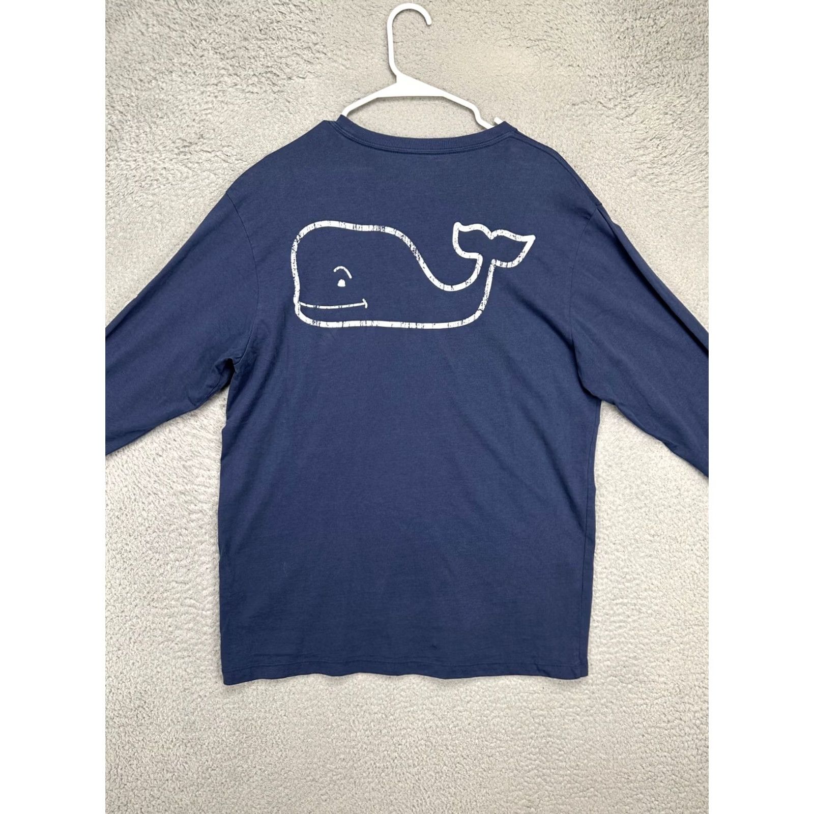 Vineyard Vines Vineyard Vines Sweater Mens Medium Blue Graphic Whale Pullover Sweatshirt Pocket Size US M / EU 48-50 / 2 - 4 Thumbnail