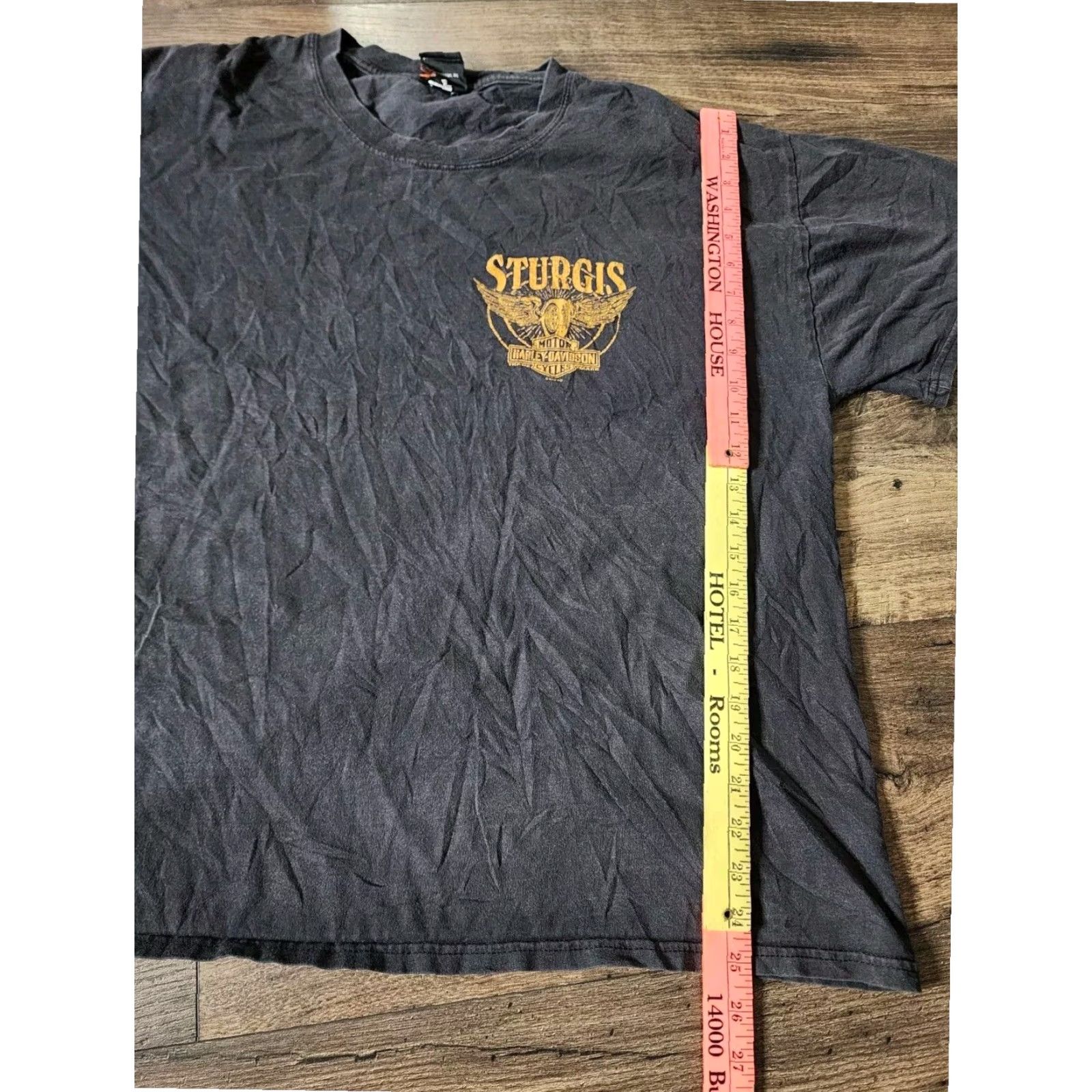 Harley Davidson Harley-Davidson Graphic Print T Shirt Adult XL Black Double Sided Motorcycle Biker Mens Size US XL / EU 56 / 4 - 4 Thumbnail