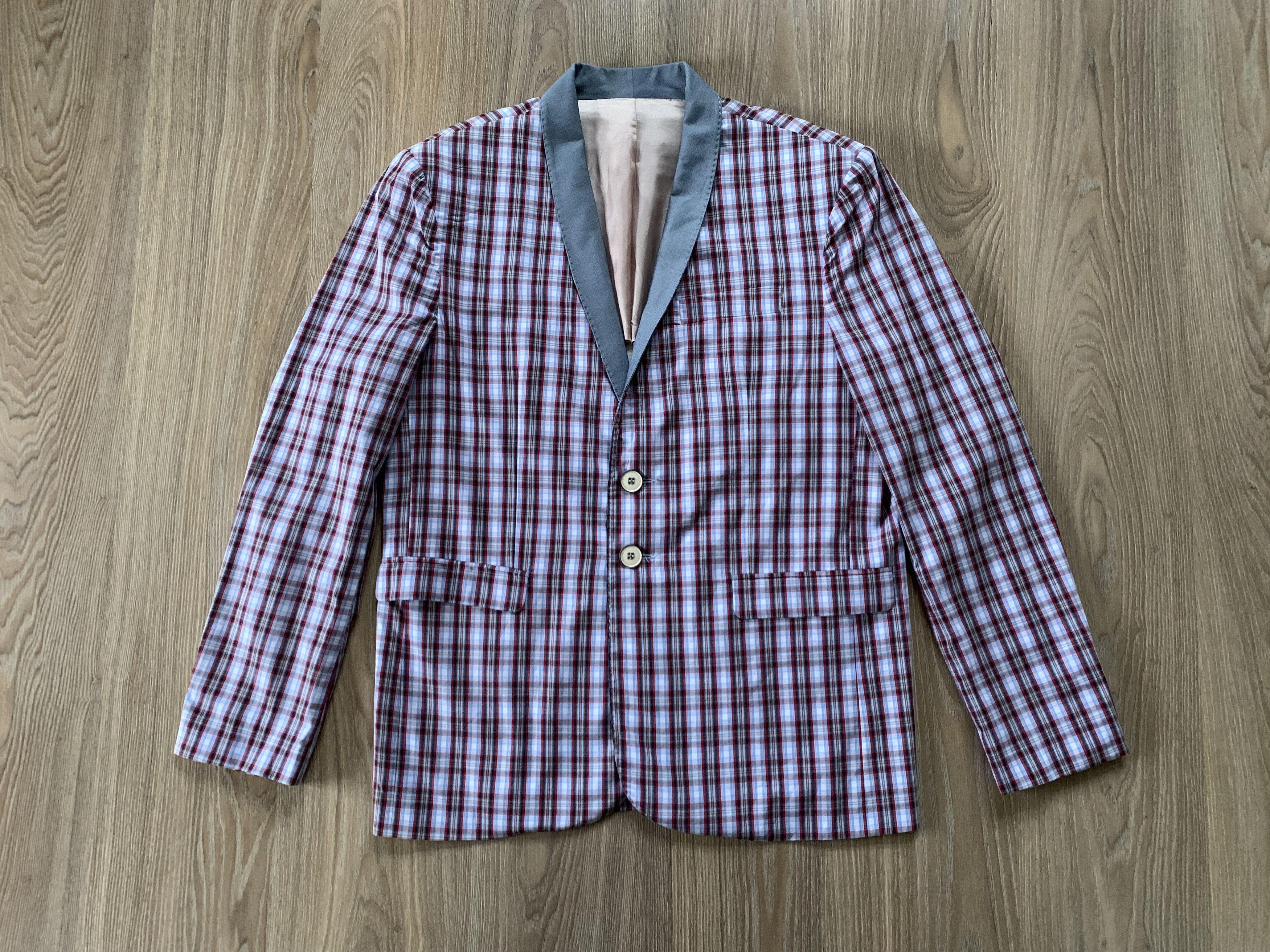 Designer × Other Riccardo Cavaletti Cotton Blazer Jacket Size 52S - 2 Thumbnail