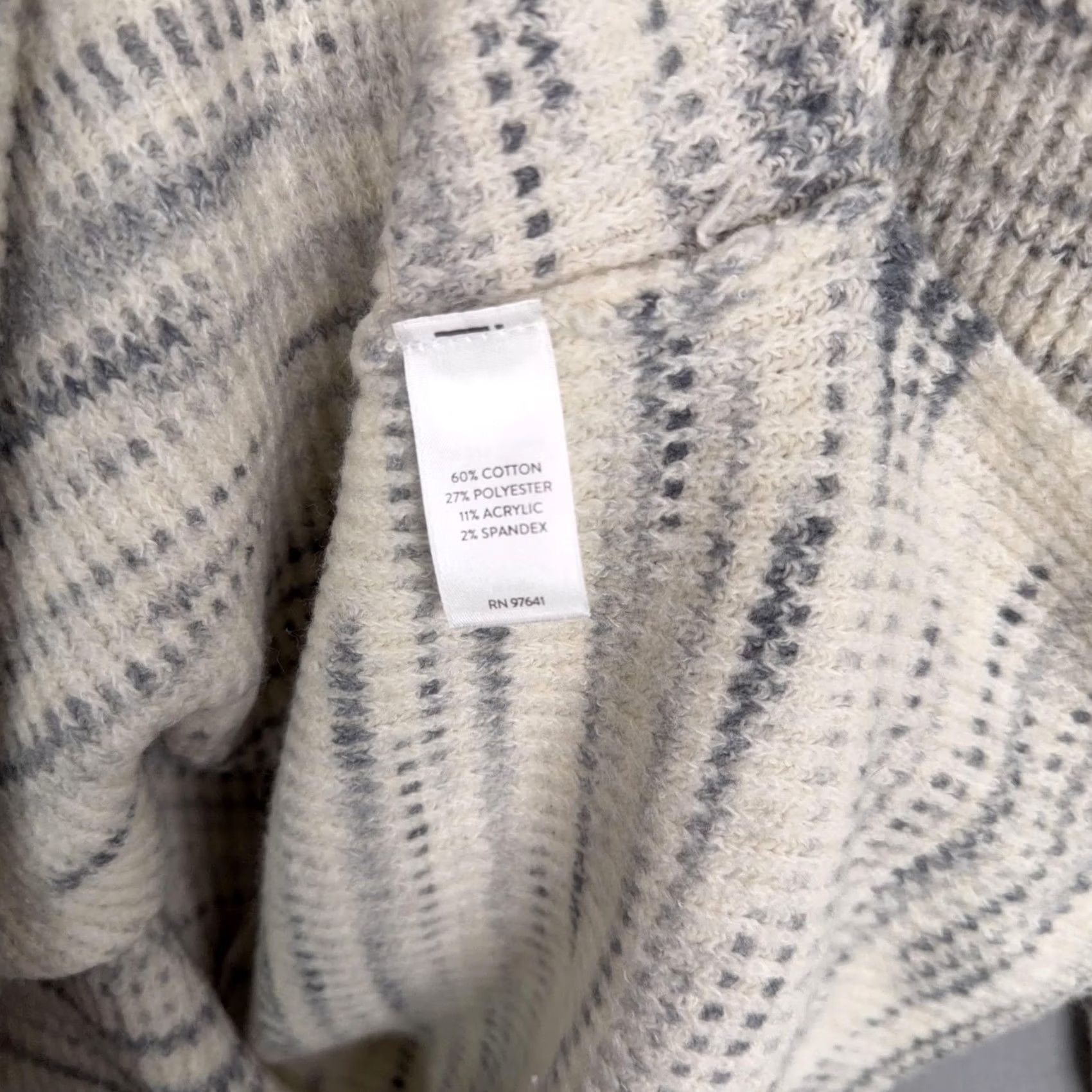 J. Jill Pure Jill Sweater Womens Small White Gray Space Dye V Neck Tunic Pullover Comfy Size S / US 4 / IT 40 - 5 Thumbnail