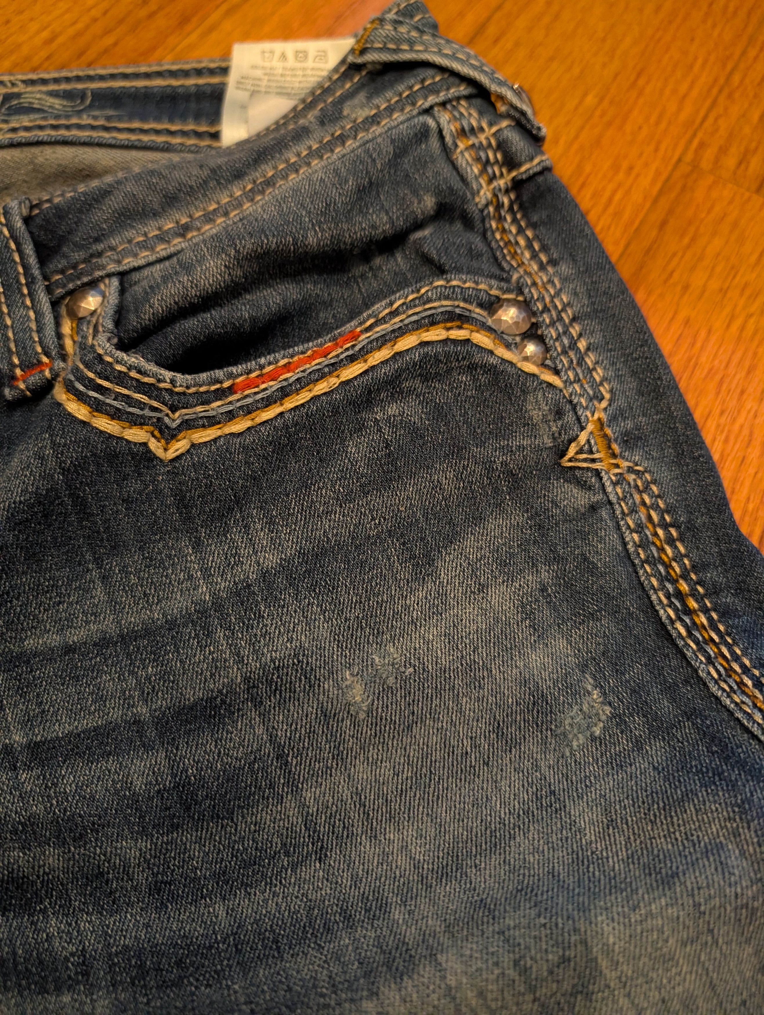 Ariat Vintage Y2K Ariat Blue 31x30 Ruby Denim Jeans Size 31" - 14 Thumbnail