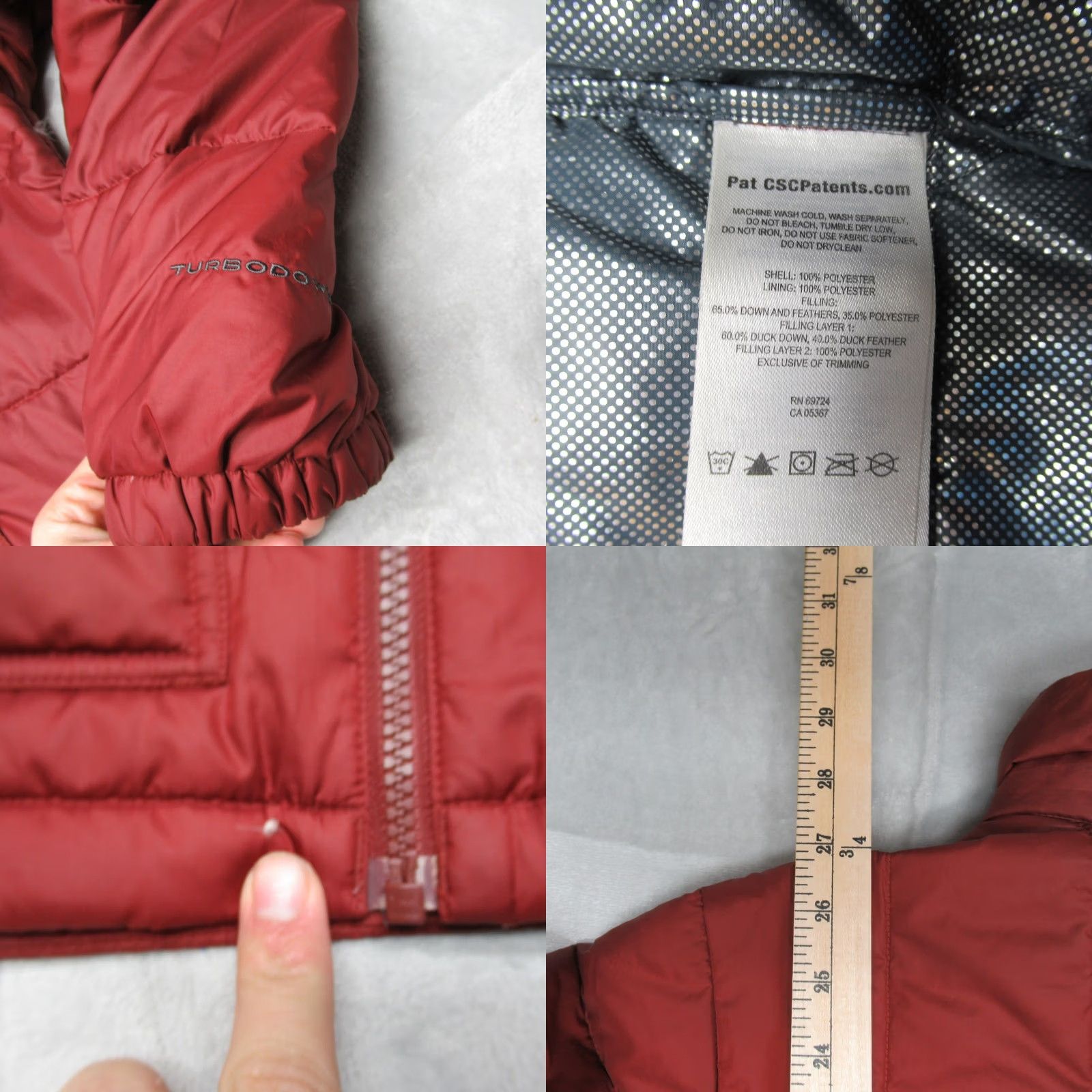 Vintage Columbia Jacket Mens S Red TurboDown Omni Heat Insulated Light Pack Puffer Size US S / EU 44-46 / 1 - 8 Thumbnail
