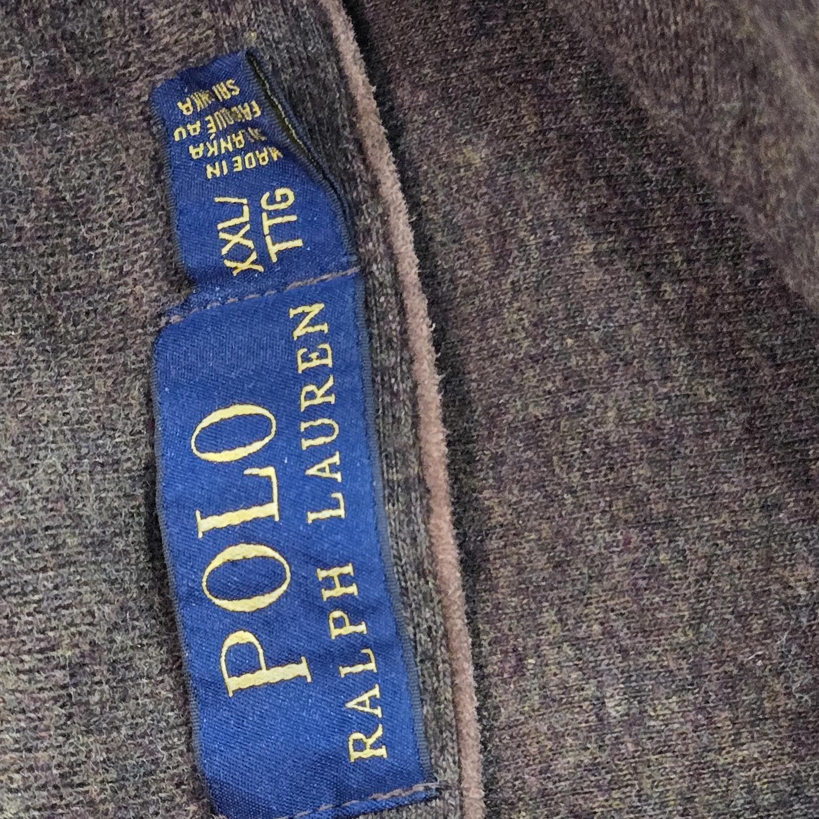 Polo Ralph Lauren Polo Ralph Lauren Brown Shawl Collar Sweater Size XXL Cotton Size US XXL / EU 58 / 5 - 3 Thumbnail