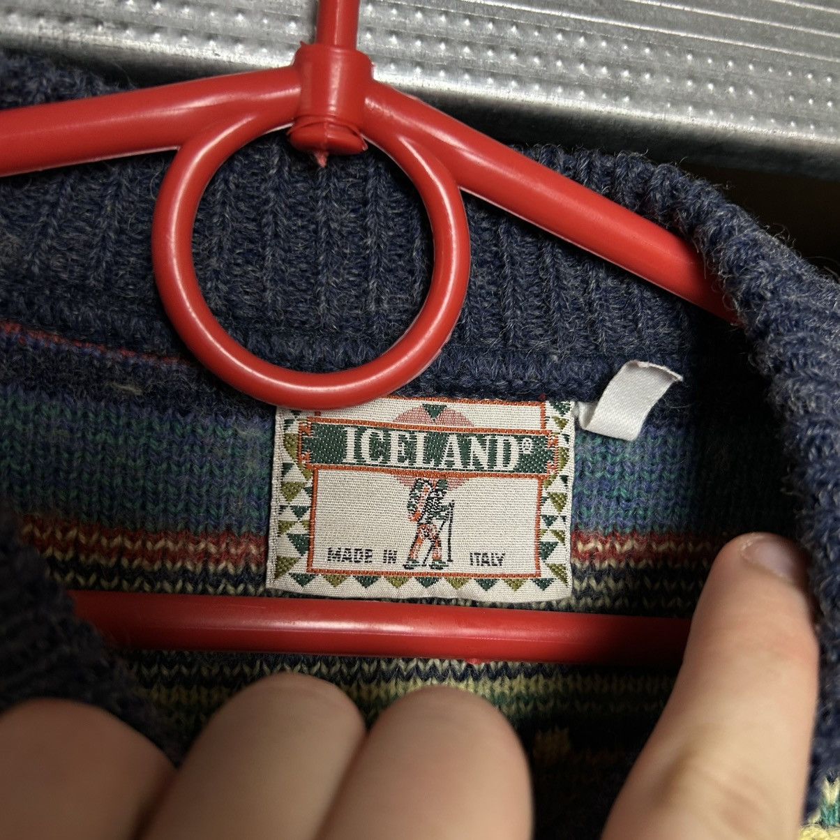 Vintage Vintage Iceland Made In Italy 90’s designer sweater Size US L / EU 52-54 / 3 - 6 Thumbnail
