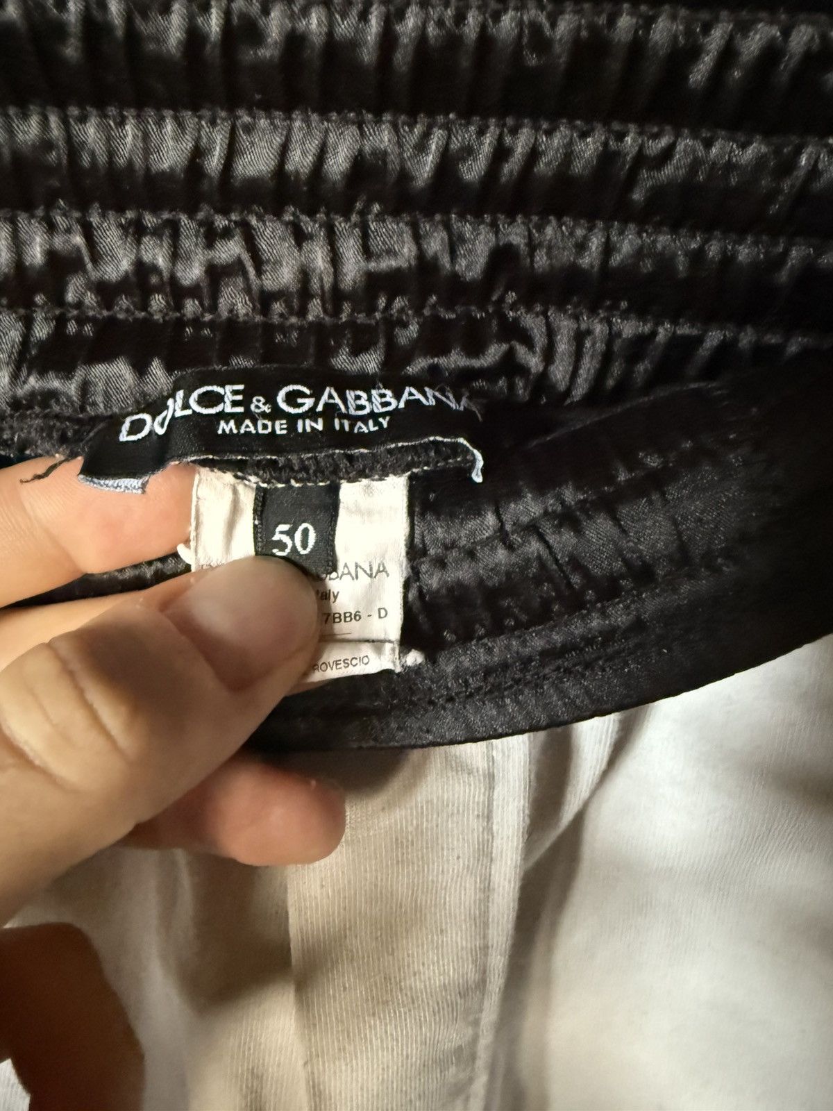 Dolce & Gabbana Dolce & Gabbana White & Black Boxing Shorts Size US 36 / EU 52 - 7 Thumbnail