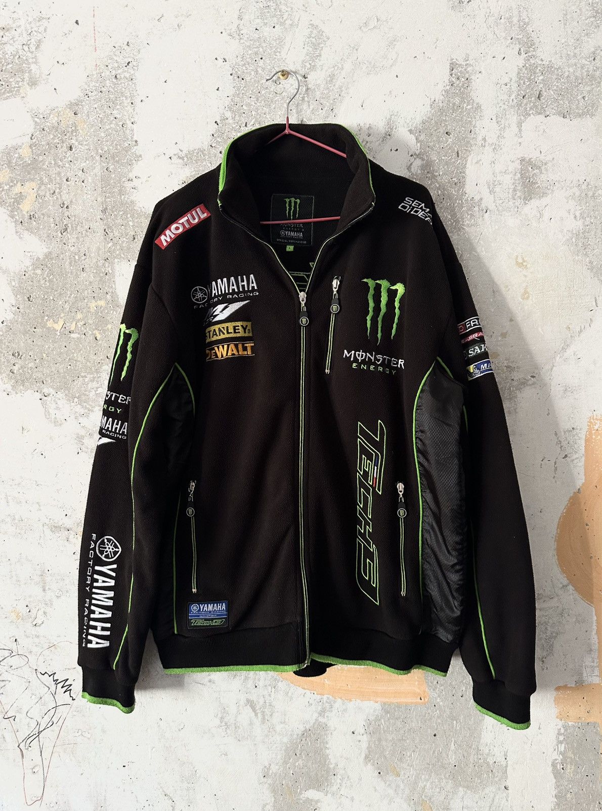 Motorcycle Jacket Blouson Moto Monster Energy Motogp Veste Cuir