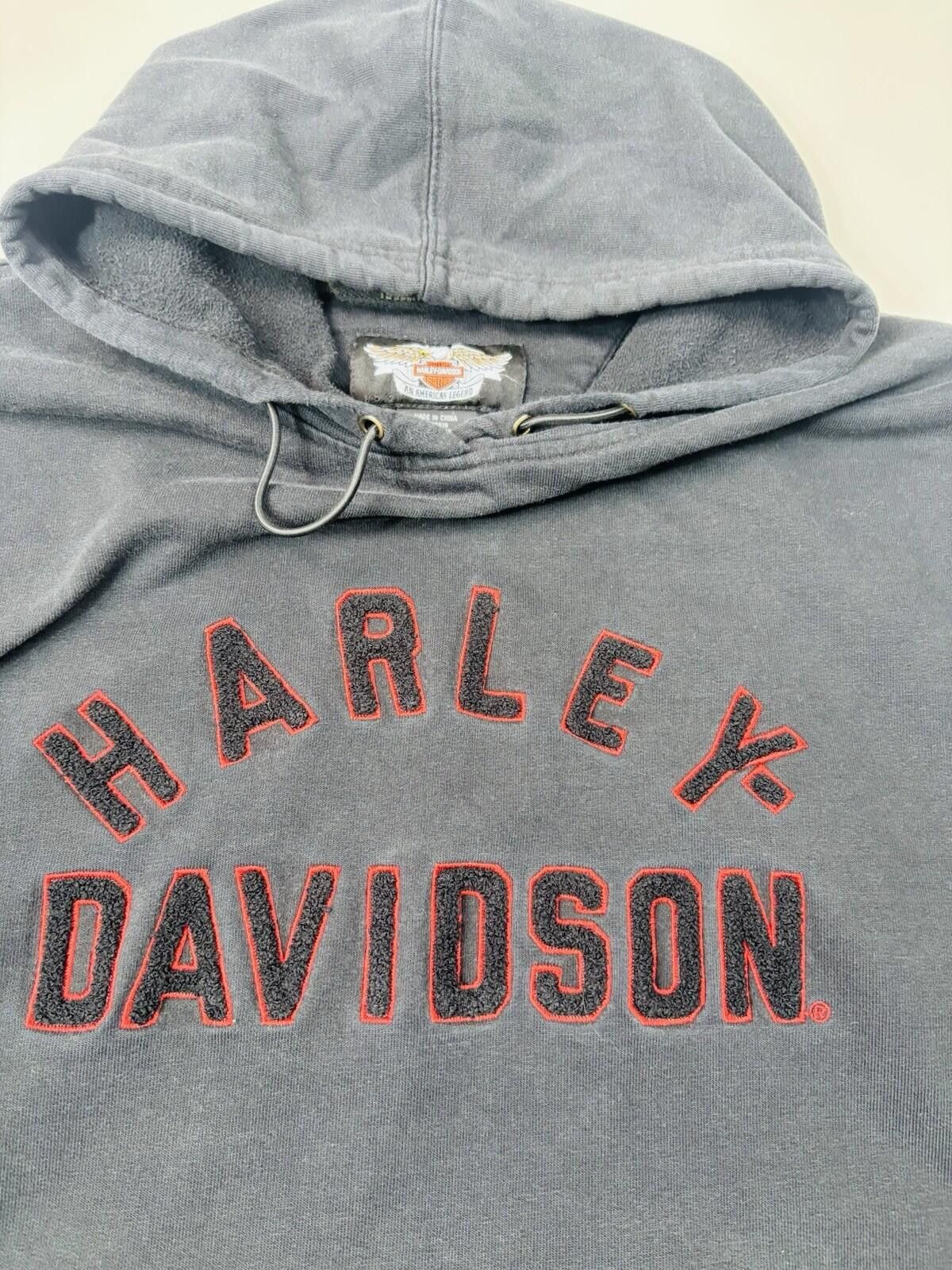 Vintage Harley Davidson Men’s Vintage Black Pullover Hoodie XXL Size US XXL / EU 58 / 5 - 2 Thumbnail