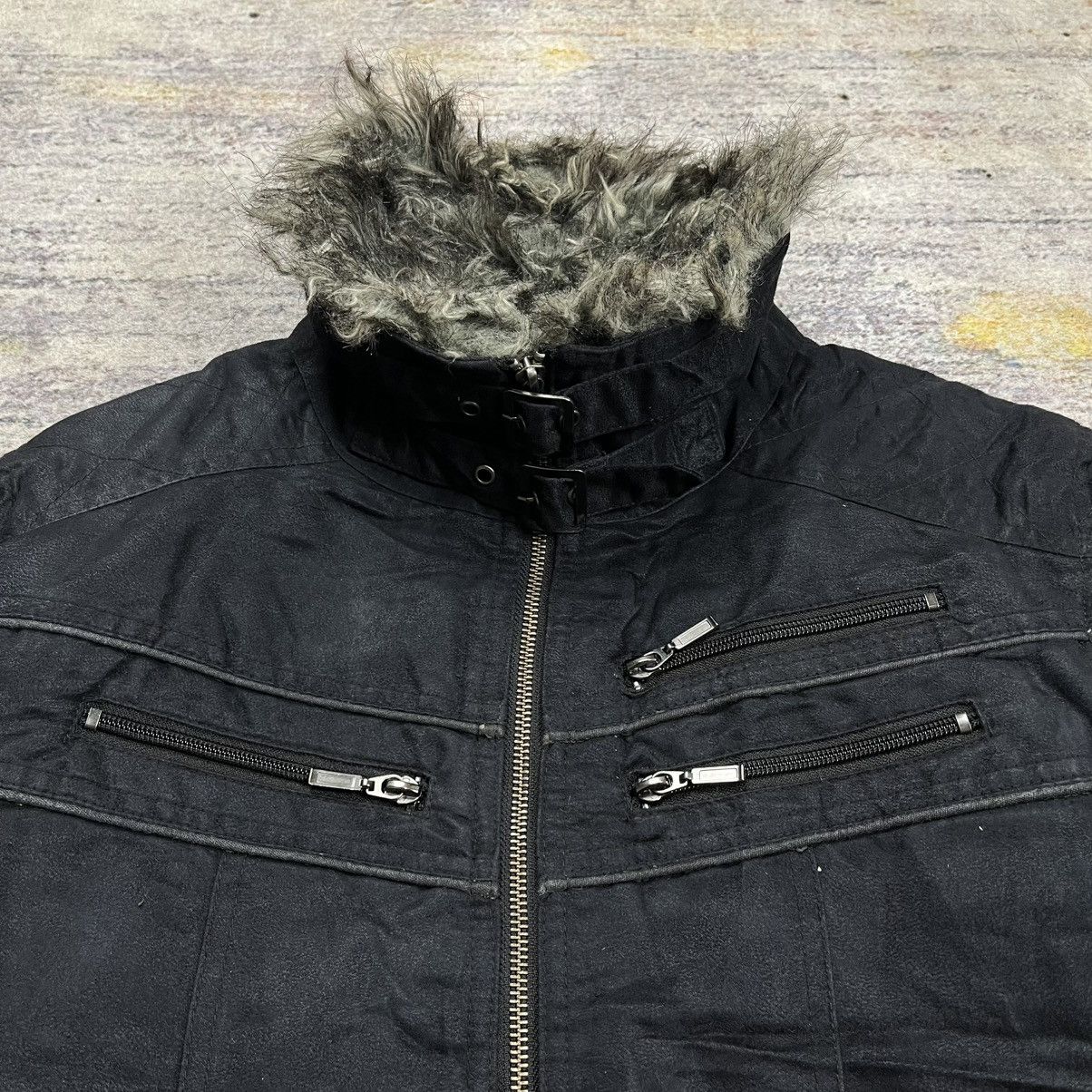 Le Grande Bleu (L.G.B.) Splendid satisfaction micro suede riders fur collar jacket Size US L / EU 52-54 / 3 - 5 Thumbnail