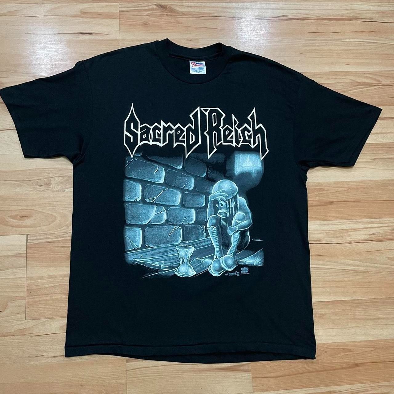 Other Vintage 1993 Sacred Reich thrash Metal band tour tshirt Size US XL / EU 56 / 4 - 1 Thumbnail