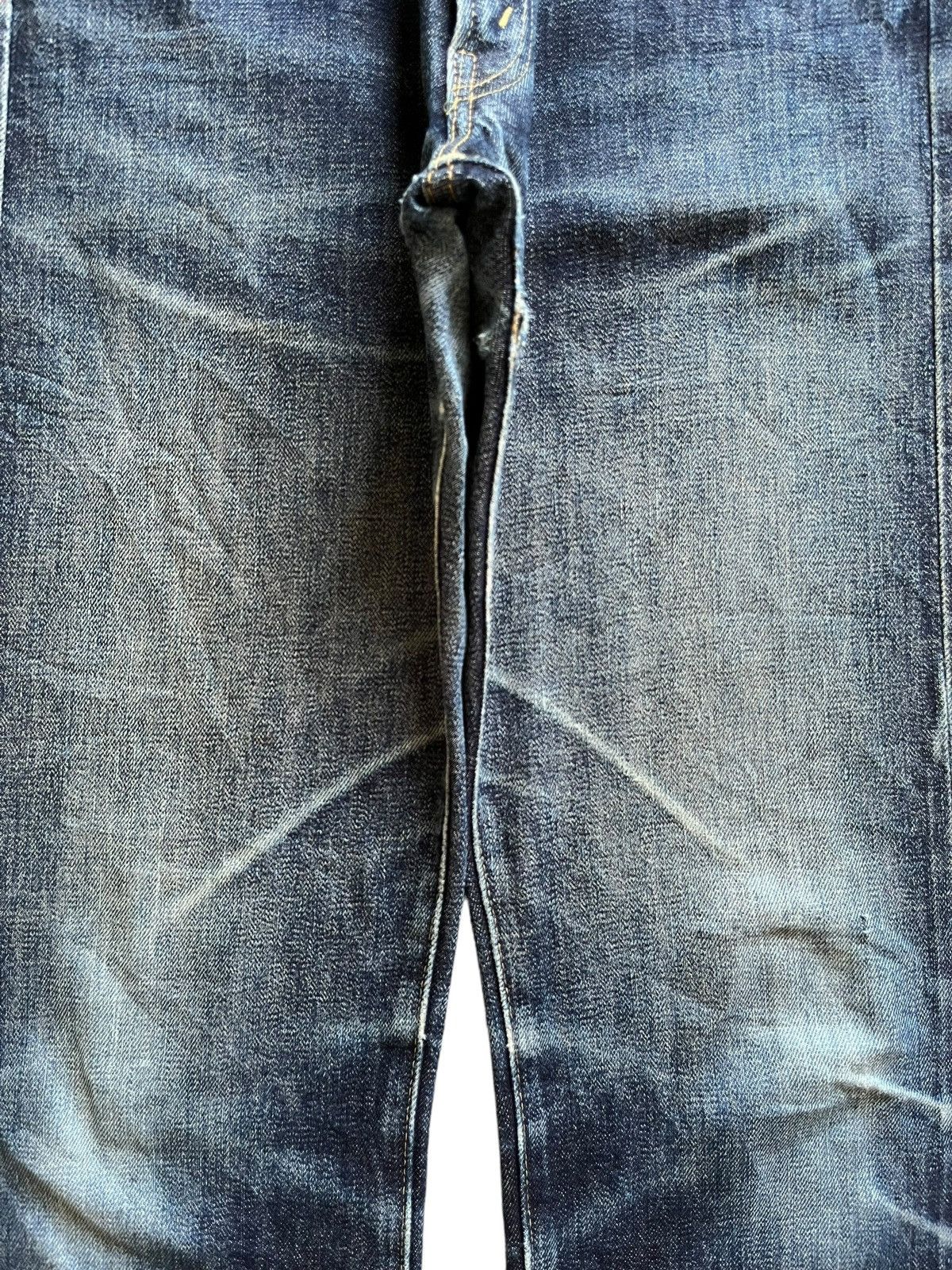 Denime Vintage Japanese Denime Selvedge Blue Wash Loose Jeans Size US 31 - 7 Thumbnail