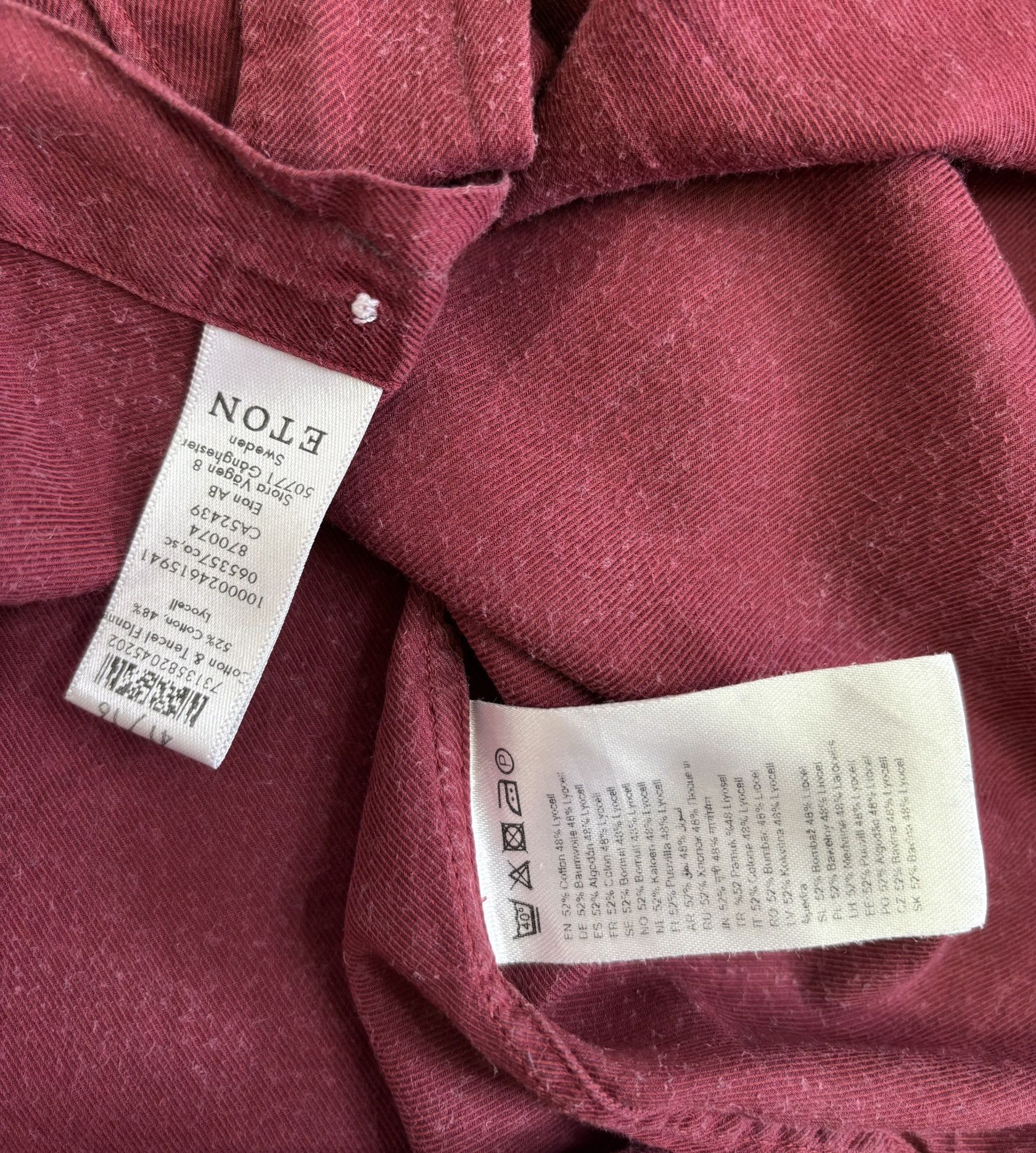 Eton Eton shirt Lyocell large Size US L / EU 52-54 / 3 - 17 Thumbnail
